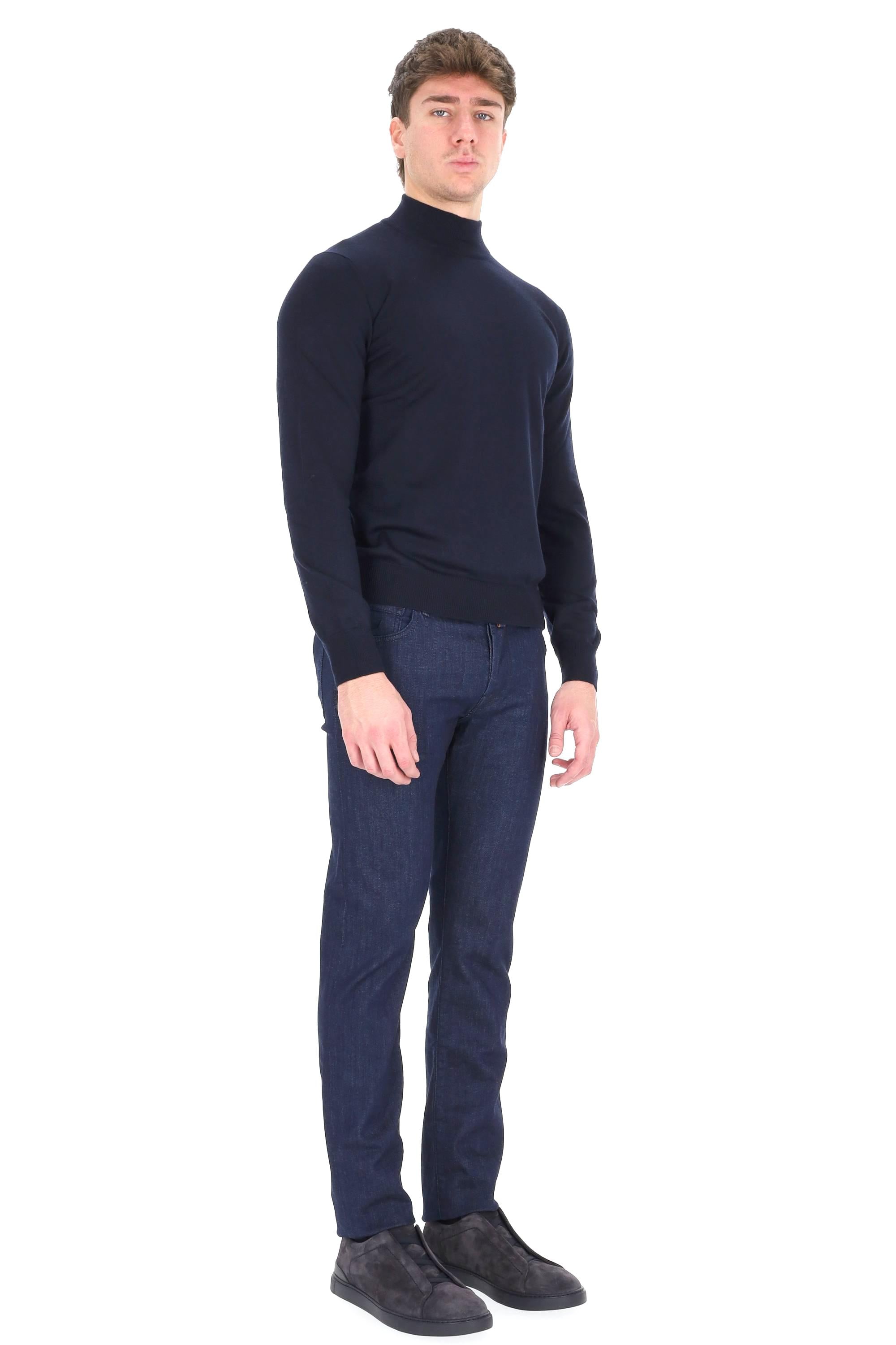 Tagliatore Maglia lupetto in lana merino extrafine mod. Lionel PWI25-01 25I226/4 598 