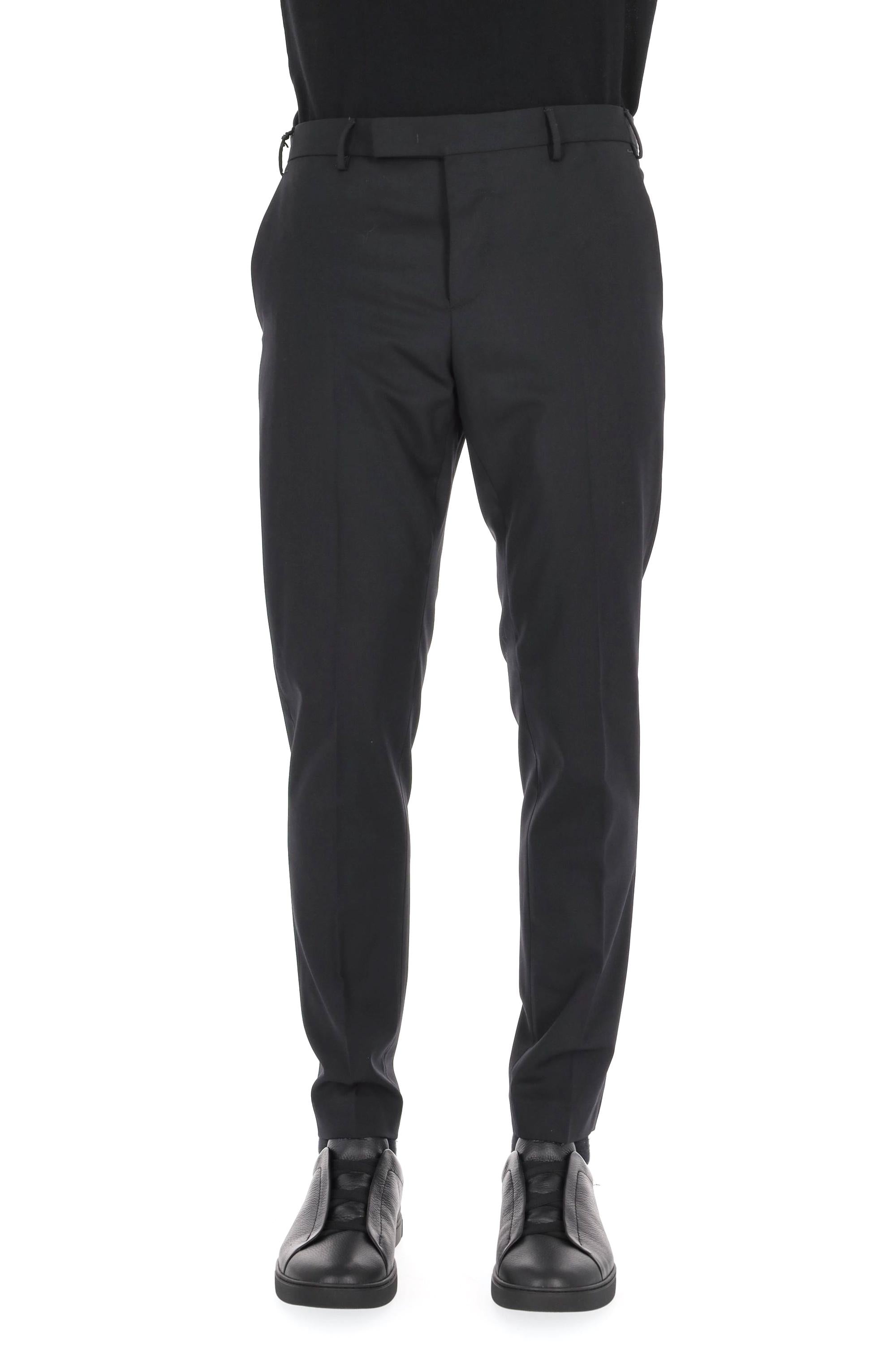 Pantalone in batavia di lana b-stretch fit Dieci AFX0Z00FWD MA37/3 0990 PT Torino 