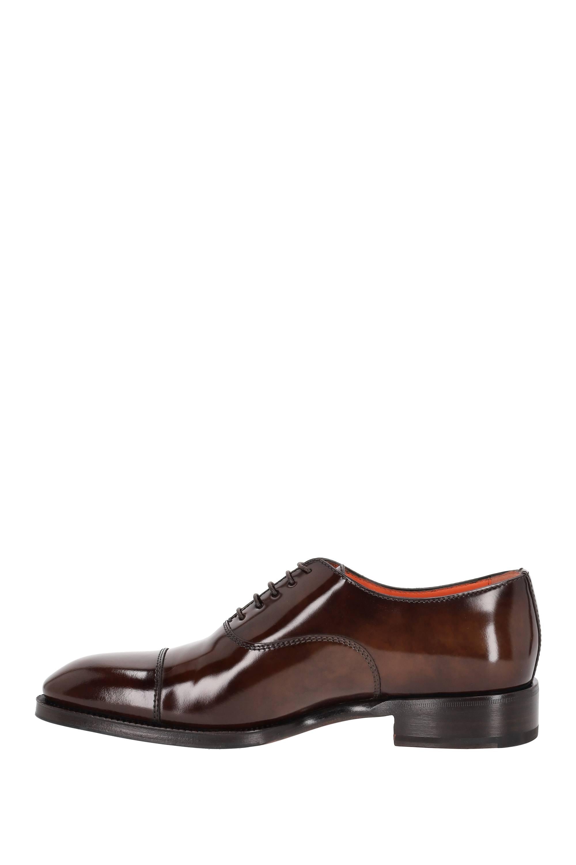 Santoni Stringata in pelle di vitello spazzolato MCCR17764JJ2BPFG T50 