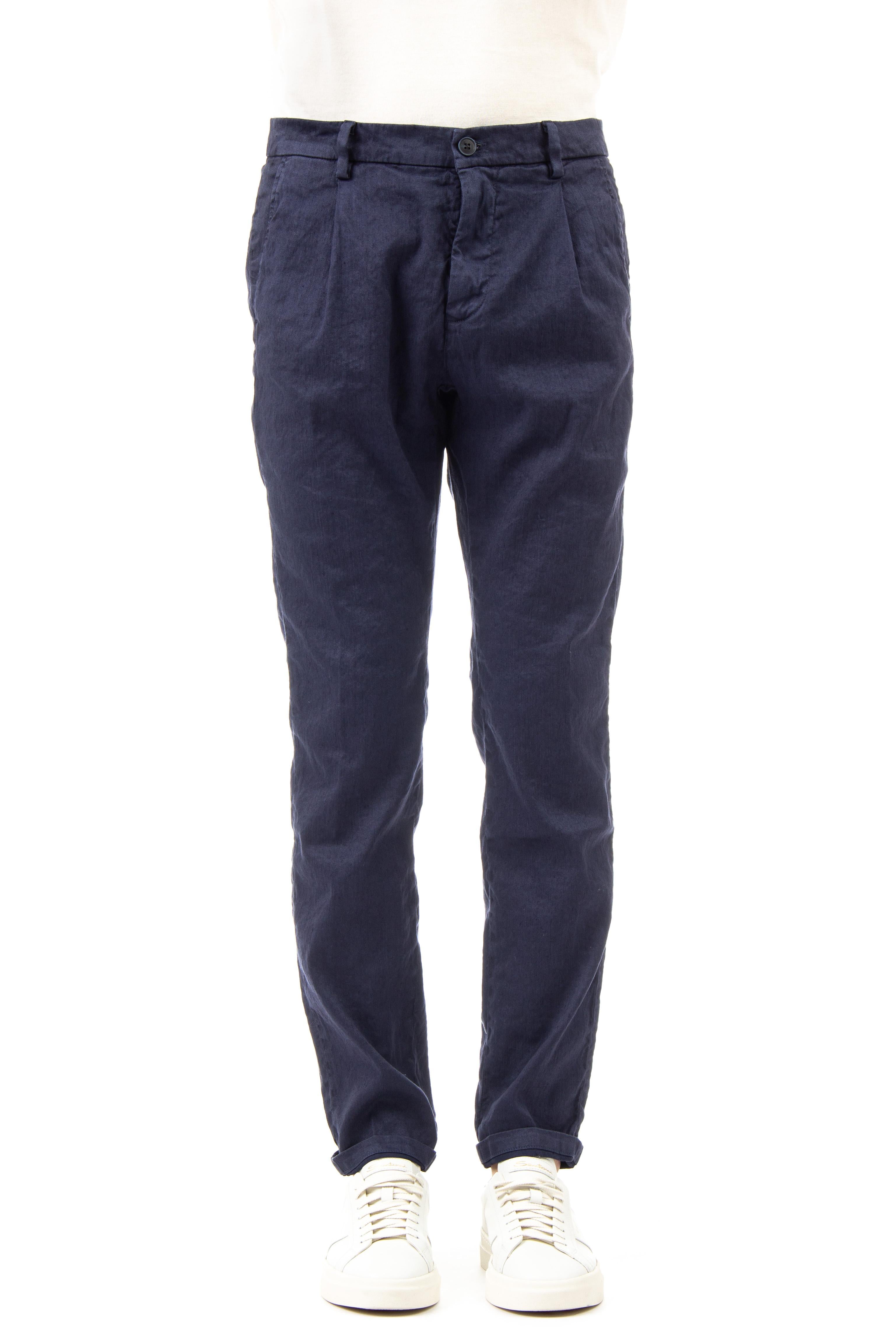 MASON'S Pantalone in lino-cotone modello amalfi 9PN2C7790 MBE111/2 006 