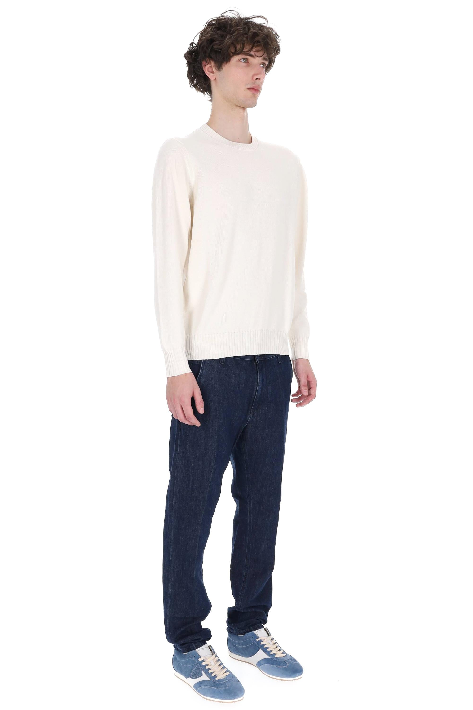 Drumohr Maglia girocollo in cotone finezza 8 D8Z103L 120 