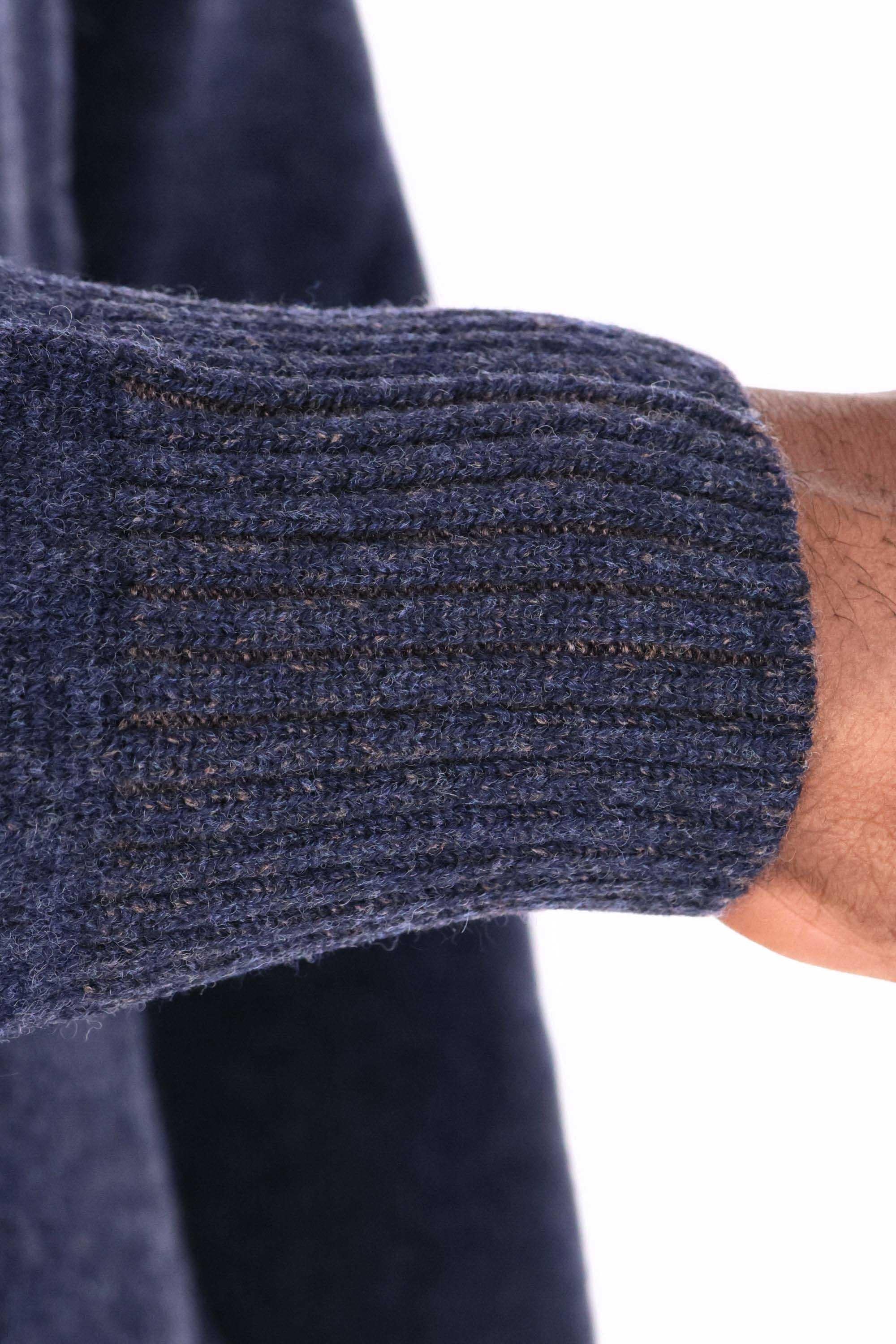 Maglia girocollo vanisé in lana-viscosa-cashmere 1961323555/2 0589 589 Barba 