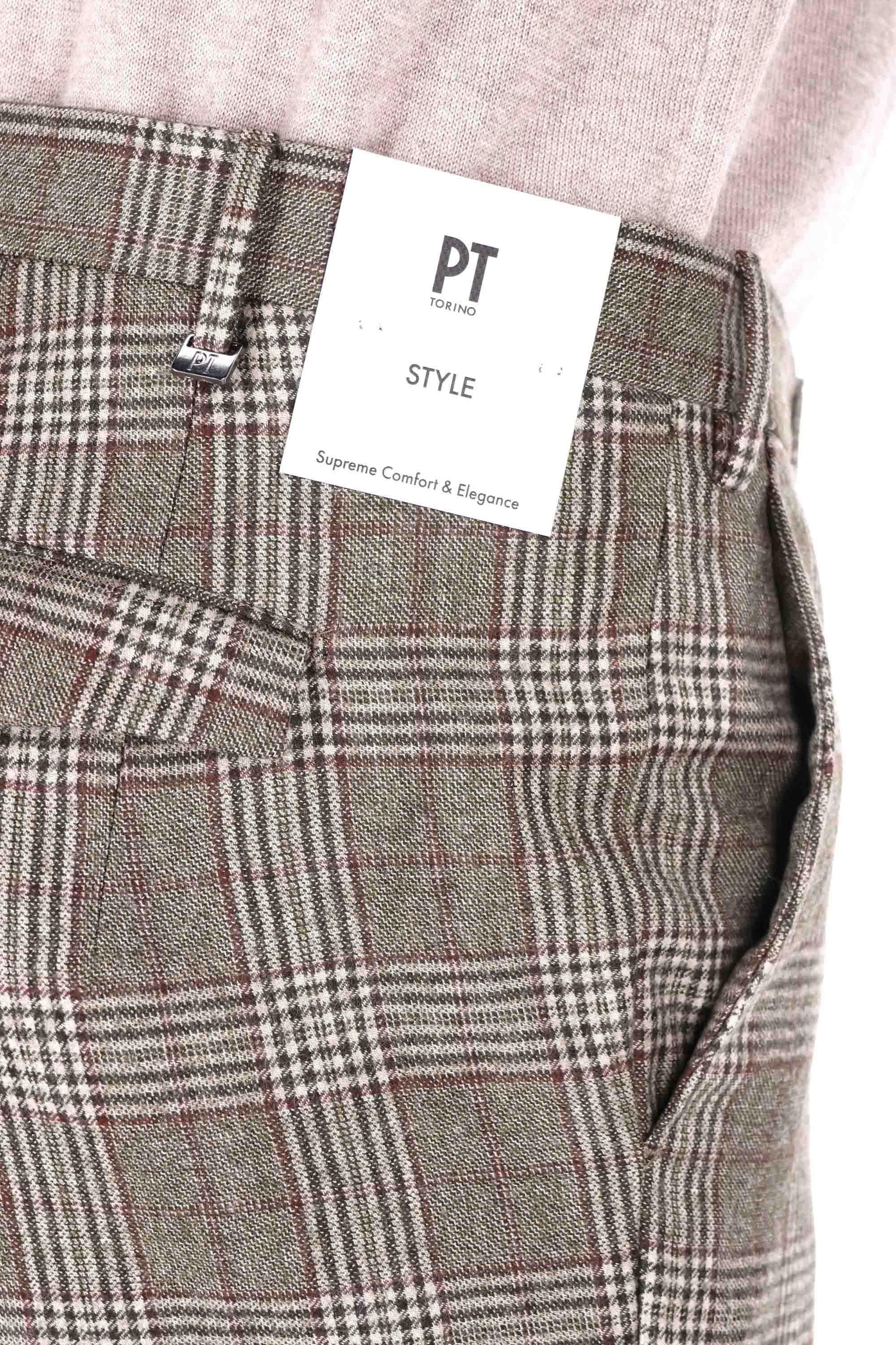 PT Torino Pantalone in lana principe di galles super 100's Master fit AFMAZ00CL1 MA23/2 0445 