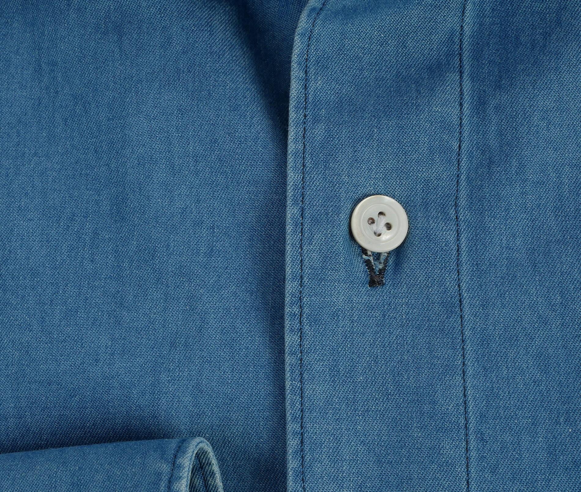 Finamore Camicia sartoriale denim linea tokyo T-19542-C0160-LUIGI 11 