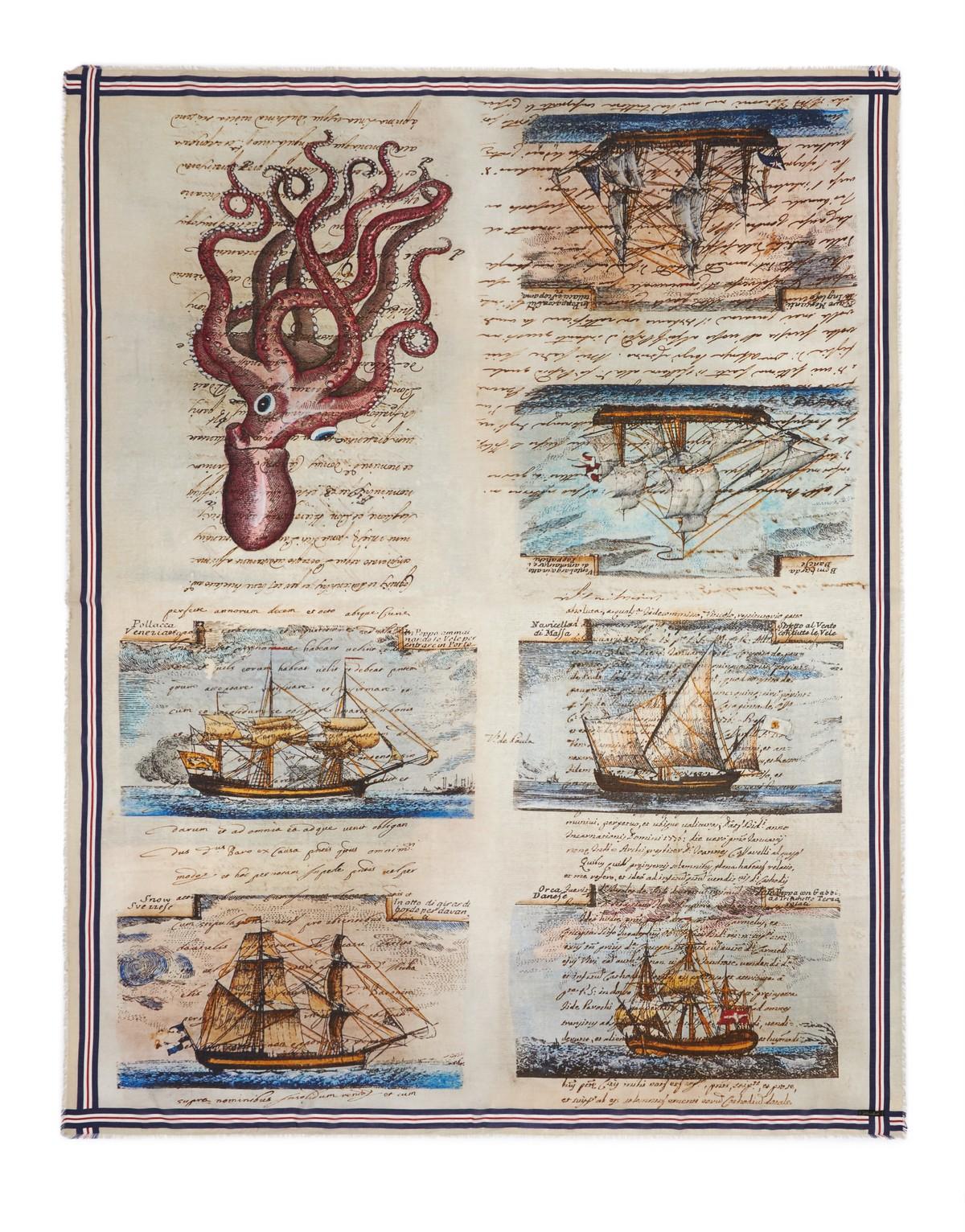 Faliero Sarti Sciarpa in modal-cotone-cashmere mod. Velieri 2031 99820 