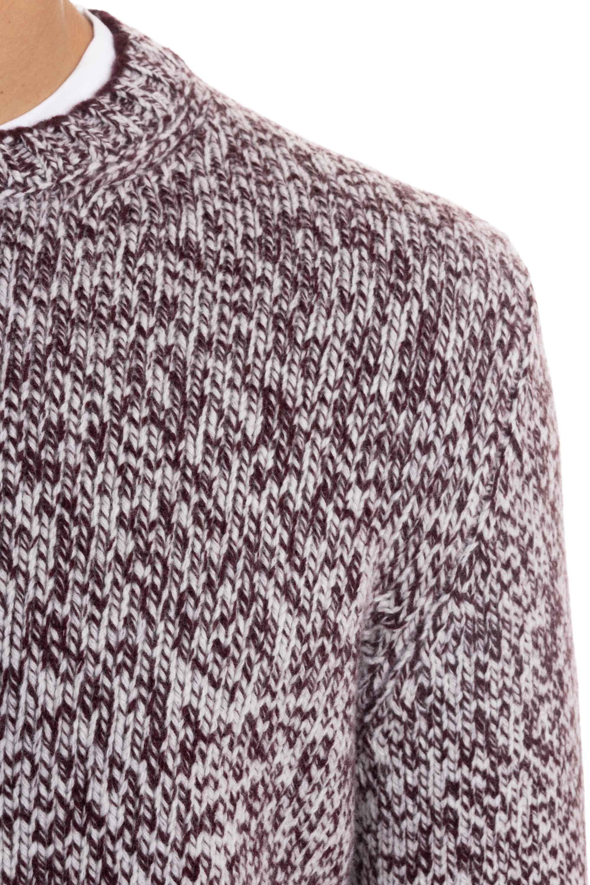 Maglia girocollo in lana vergine moulinè 2570110558 0840 840 Barba 
