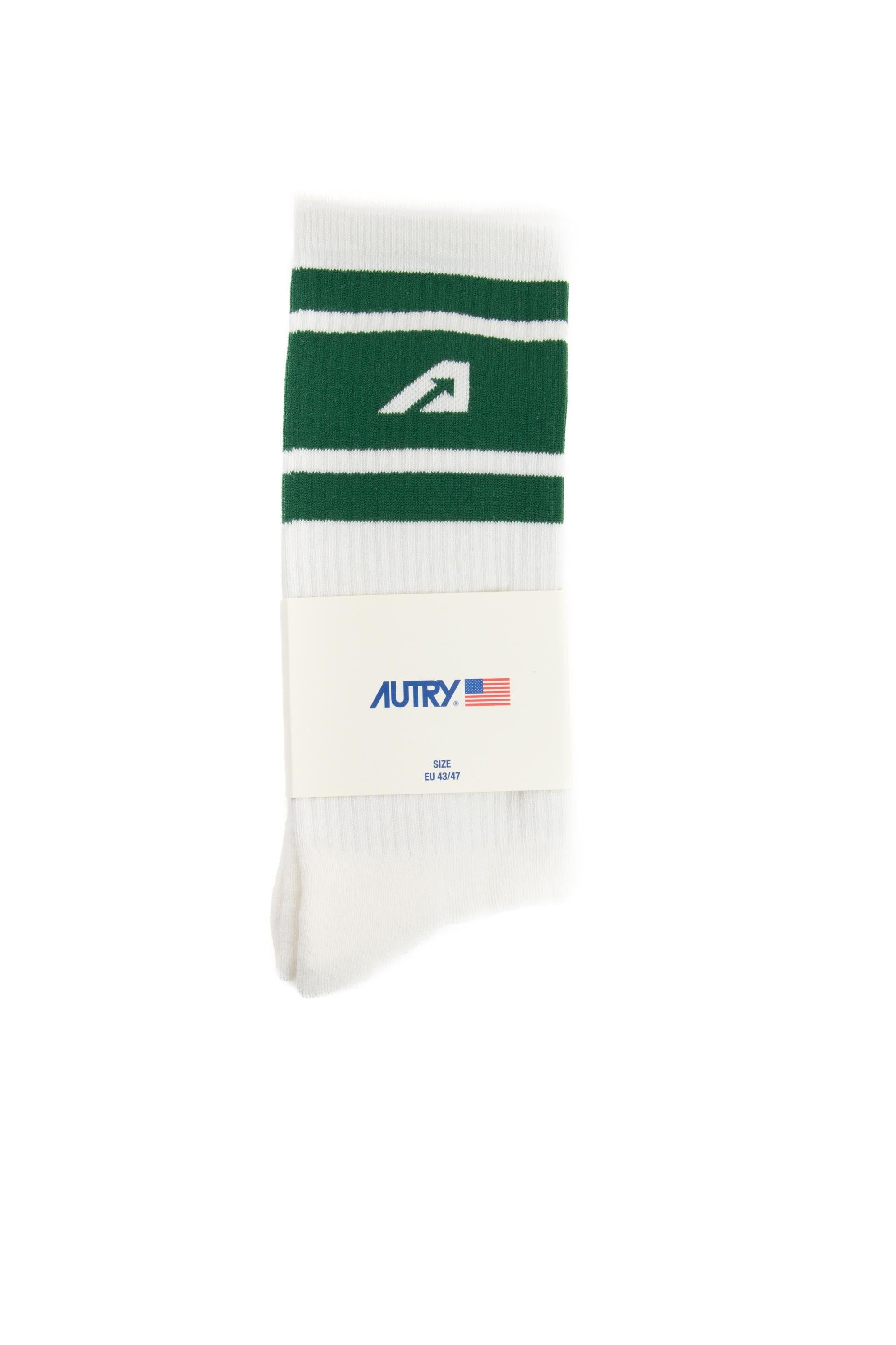 Autry Calza in misto cotone unisex SOPU 36S1 WH/GRN 
