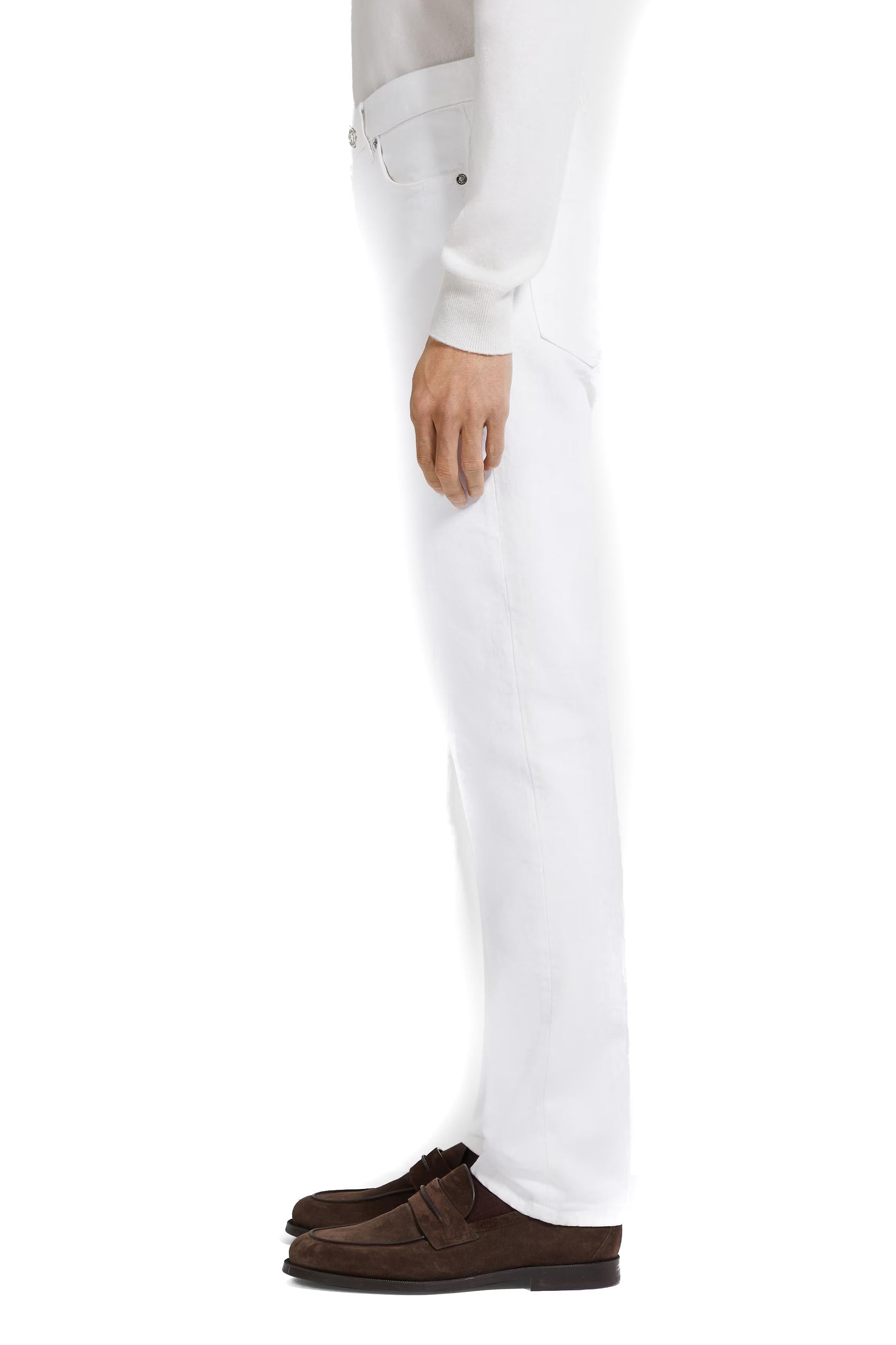 Zegna Jeans bianco comfort Roccia E8I81 CITY 100 