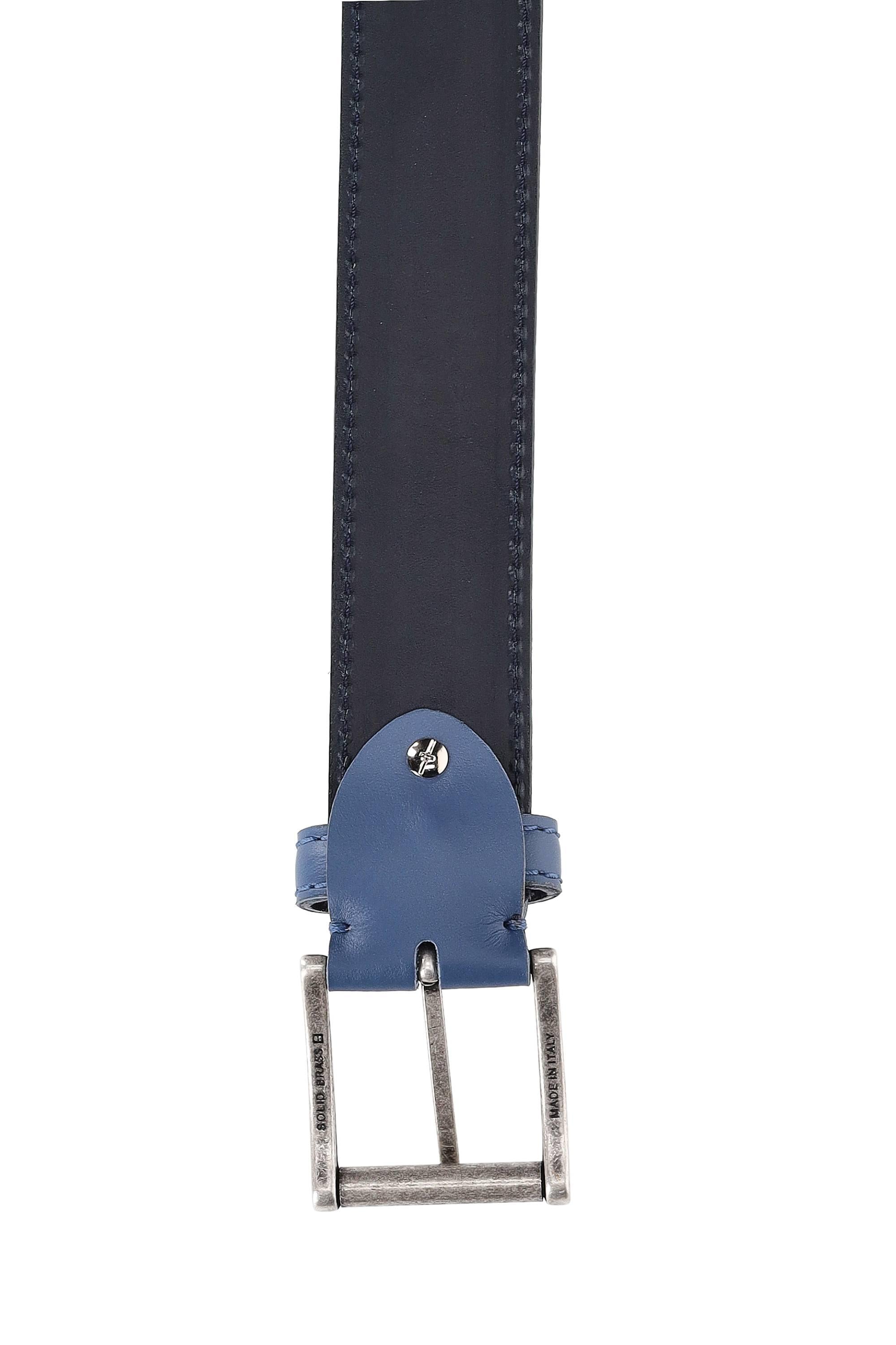 Artigianato Italiano Cintura artigianale in pelle "Paesaggio Invernale" PAESAGGIO INVERNALE/2 MLTCLR 