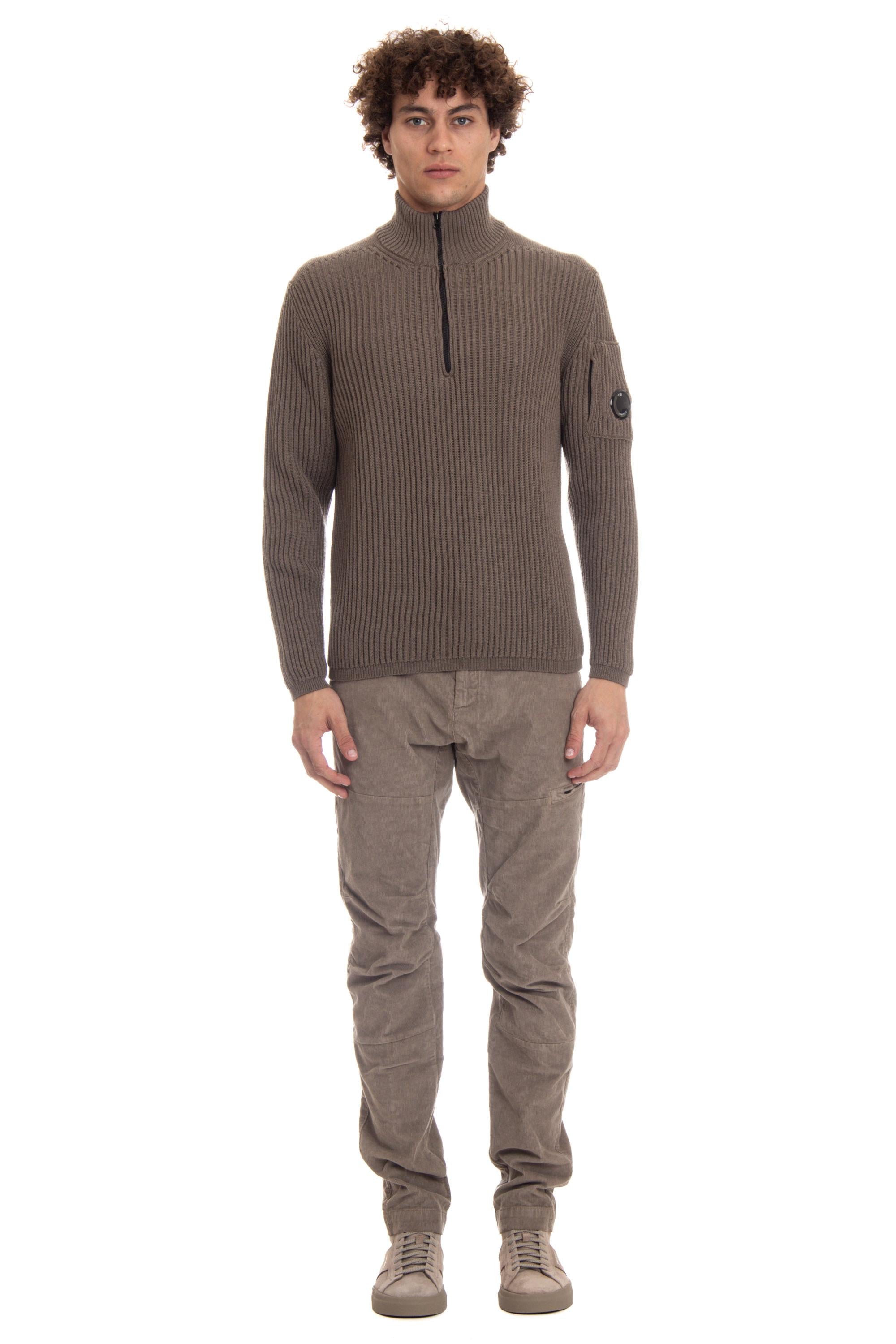 CP Company Maglia mezza zip in lana costa inglese CMKN255A 006595A 359 