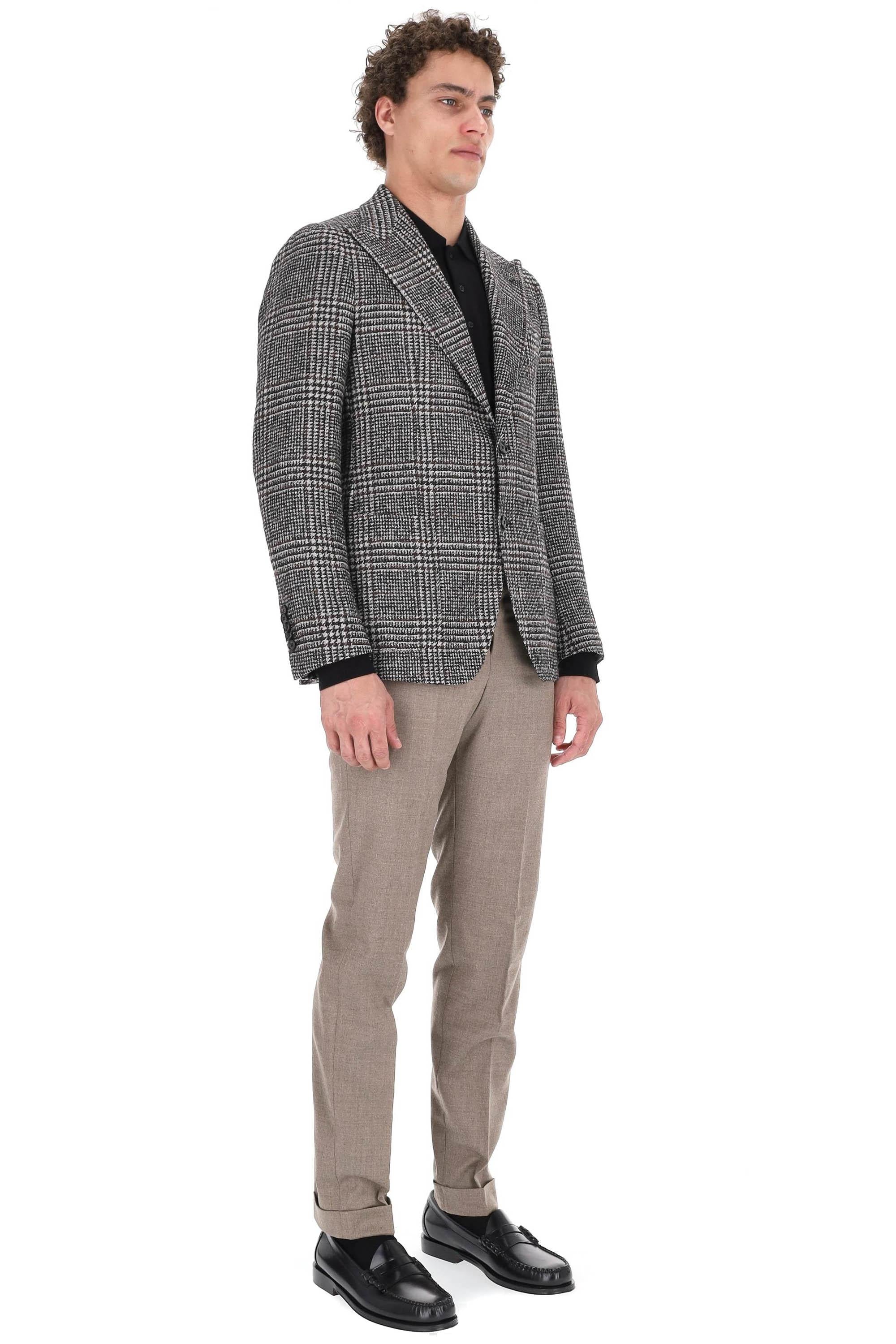 Tagliatore Giacca in lana-alpaca check mod. Pino Lerario G-PL26K-850028 N522 