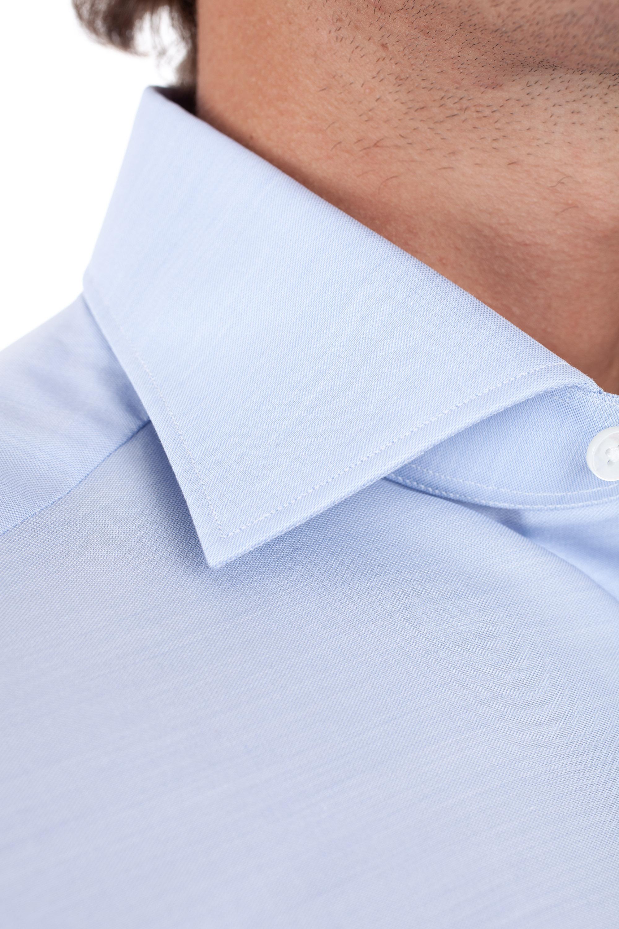Zegna Camicia in cotone trofeo CT1030 9MS0BA AZZ 