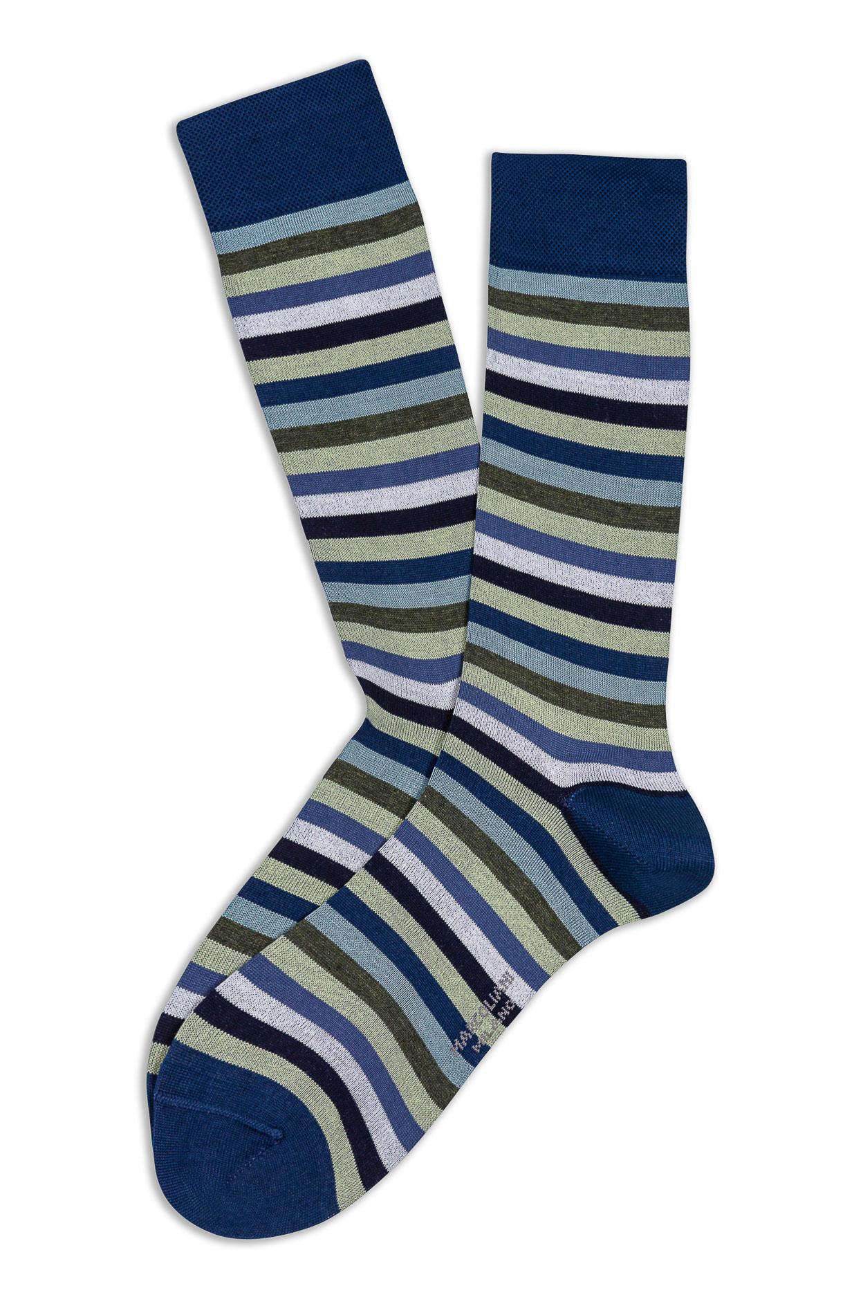 Calze in cotone stripes full color MAR3976L 111 Marcoliani 