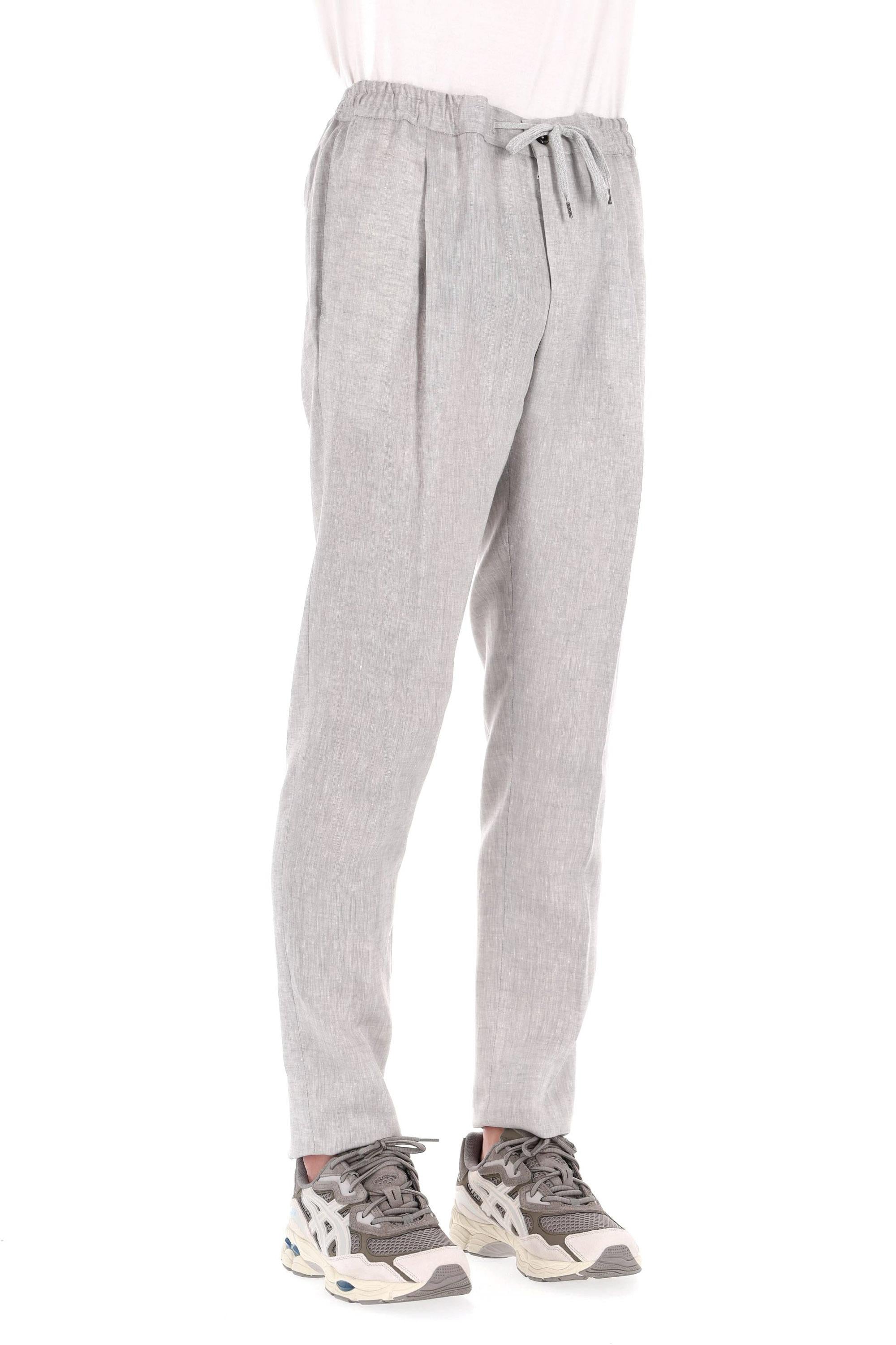 Pantalone in lino Soft fit TSCNZA0CL1 BB58/2 0200 PT Torino 