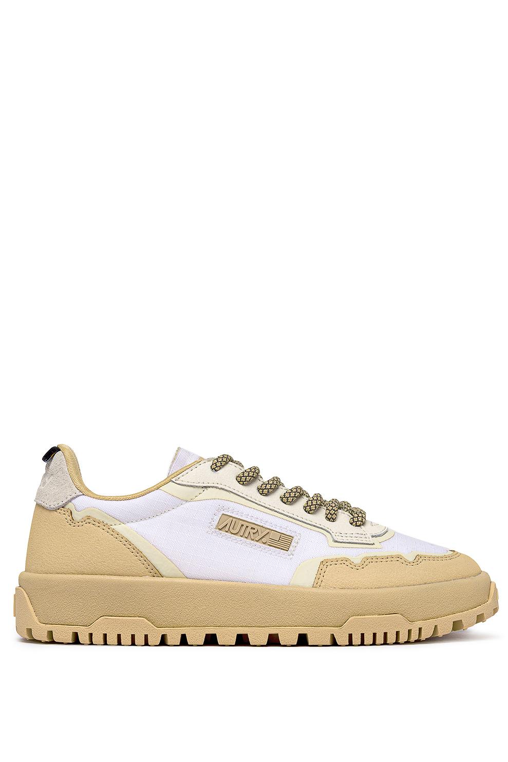 Sneaker donna in cordura e pelle modello WildPace LDLW RU02 WHT/ALMO Autry 