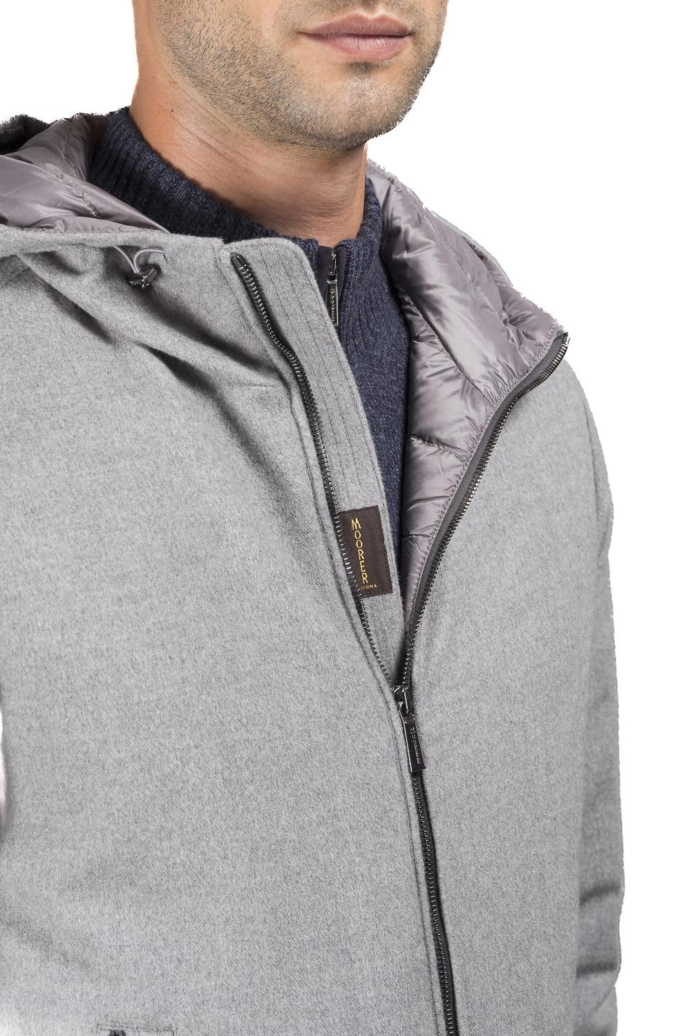 Moorer Giubbotto bomber in lana-cashmere imbottito in piumino ONIRO-LSL U0051 