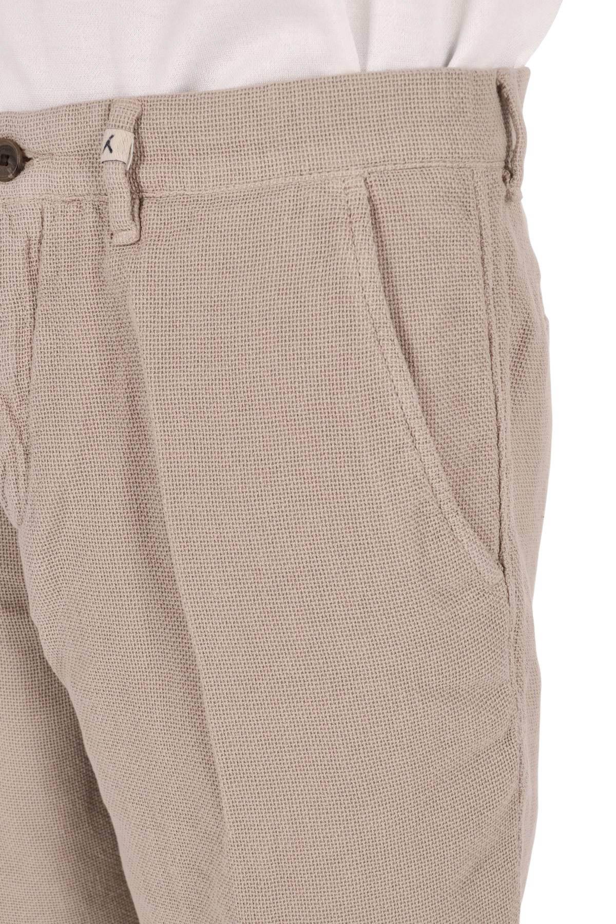 Myths Bermuda tramato in cotone e lino 26M74B 87-4 02 