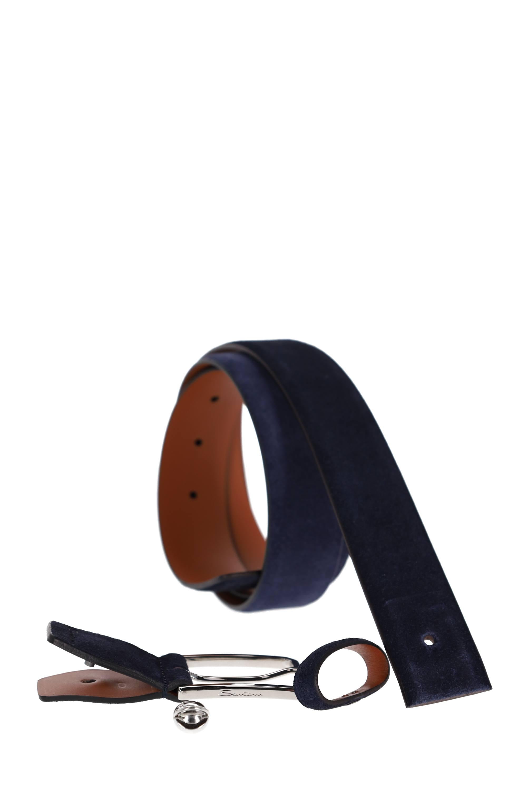 Cintura in camoscio CM35VS003B91EACD U60 Santoni 