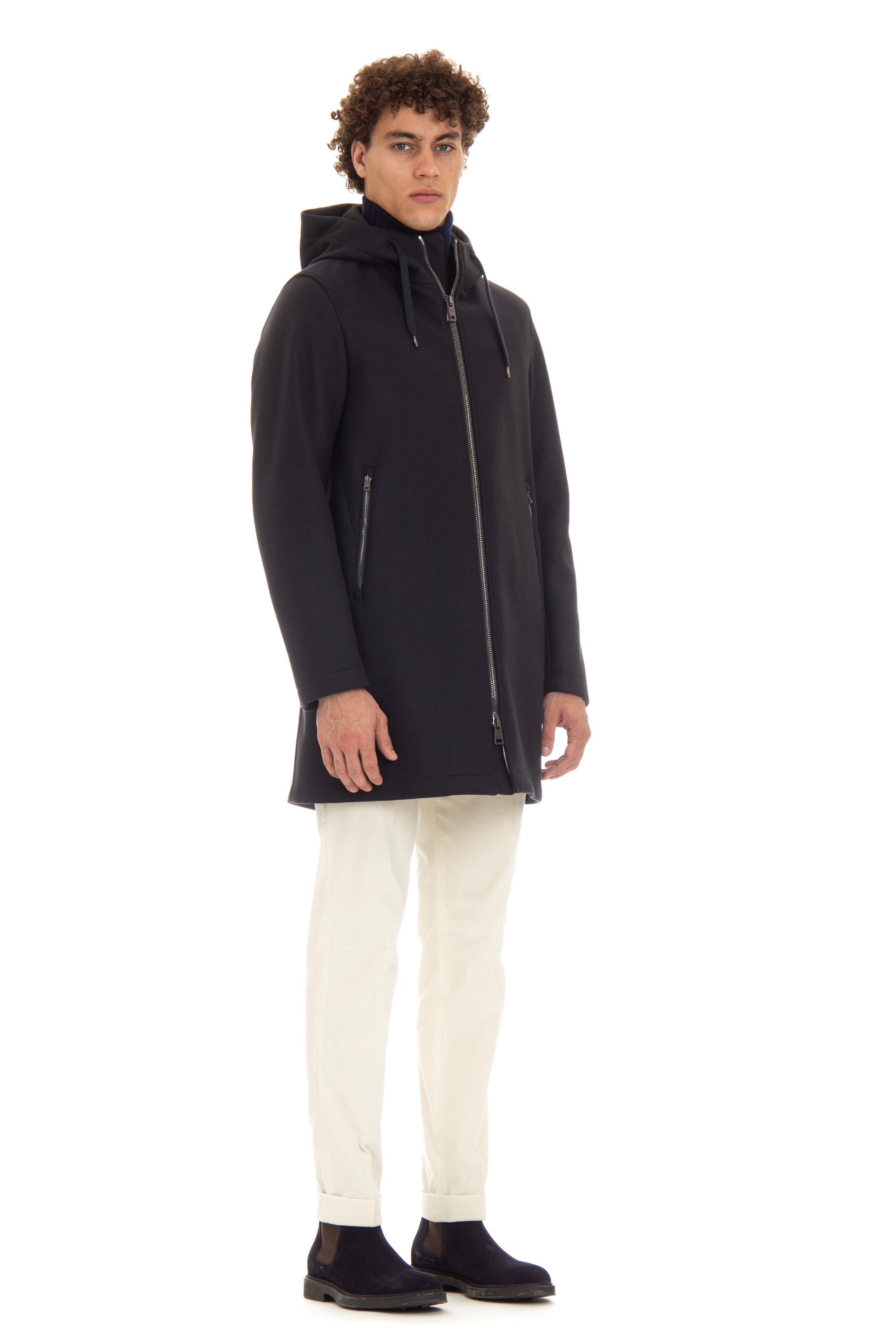 Parka in lana accoppiato con Scuba PA000152U 33428 9200 Herno 