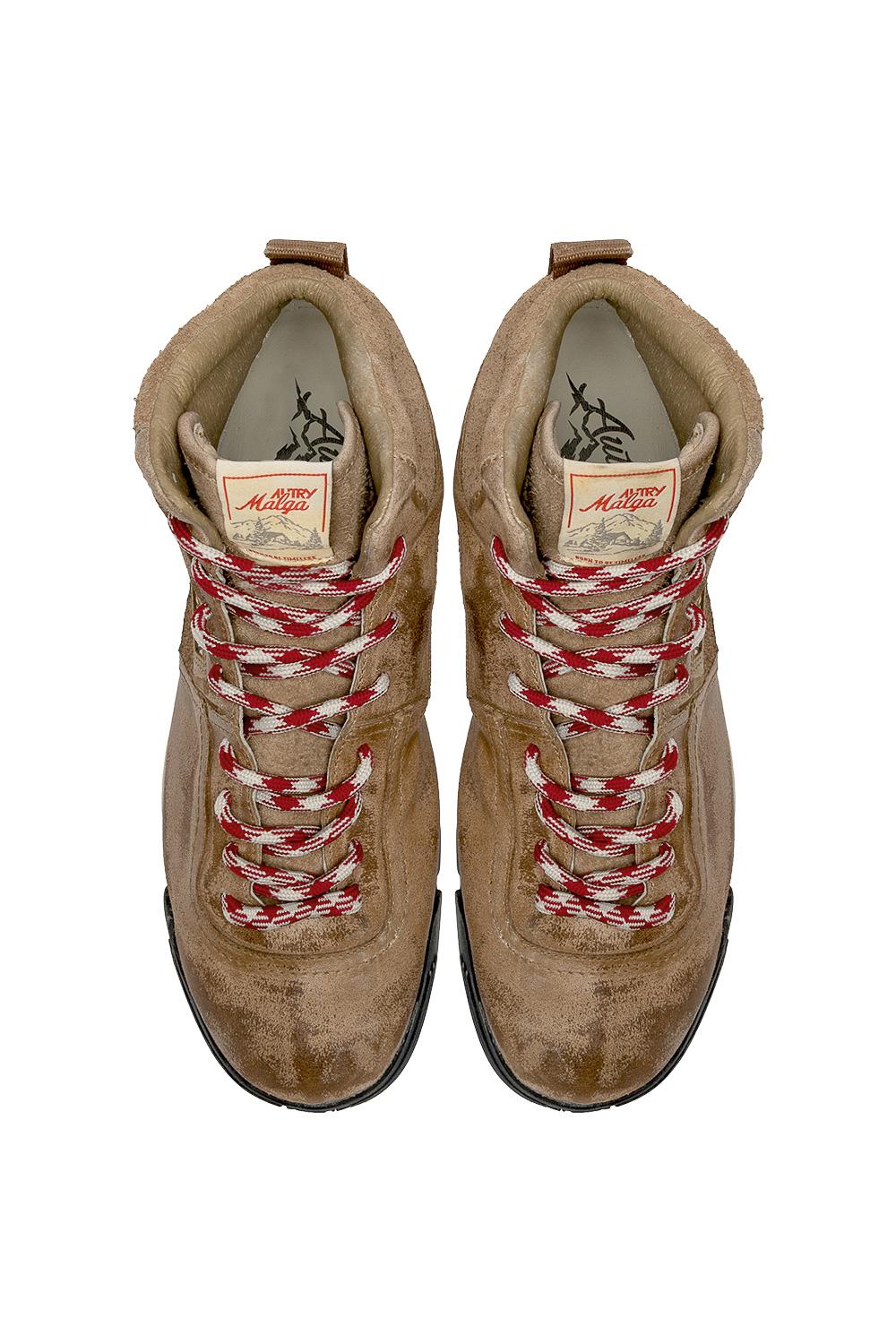 Autry Stivaletto donna Malga in pelle anticata HBMW EU02 CIGAR/CIGAR 