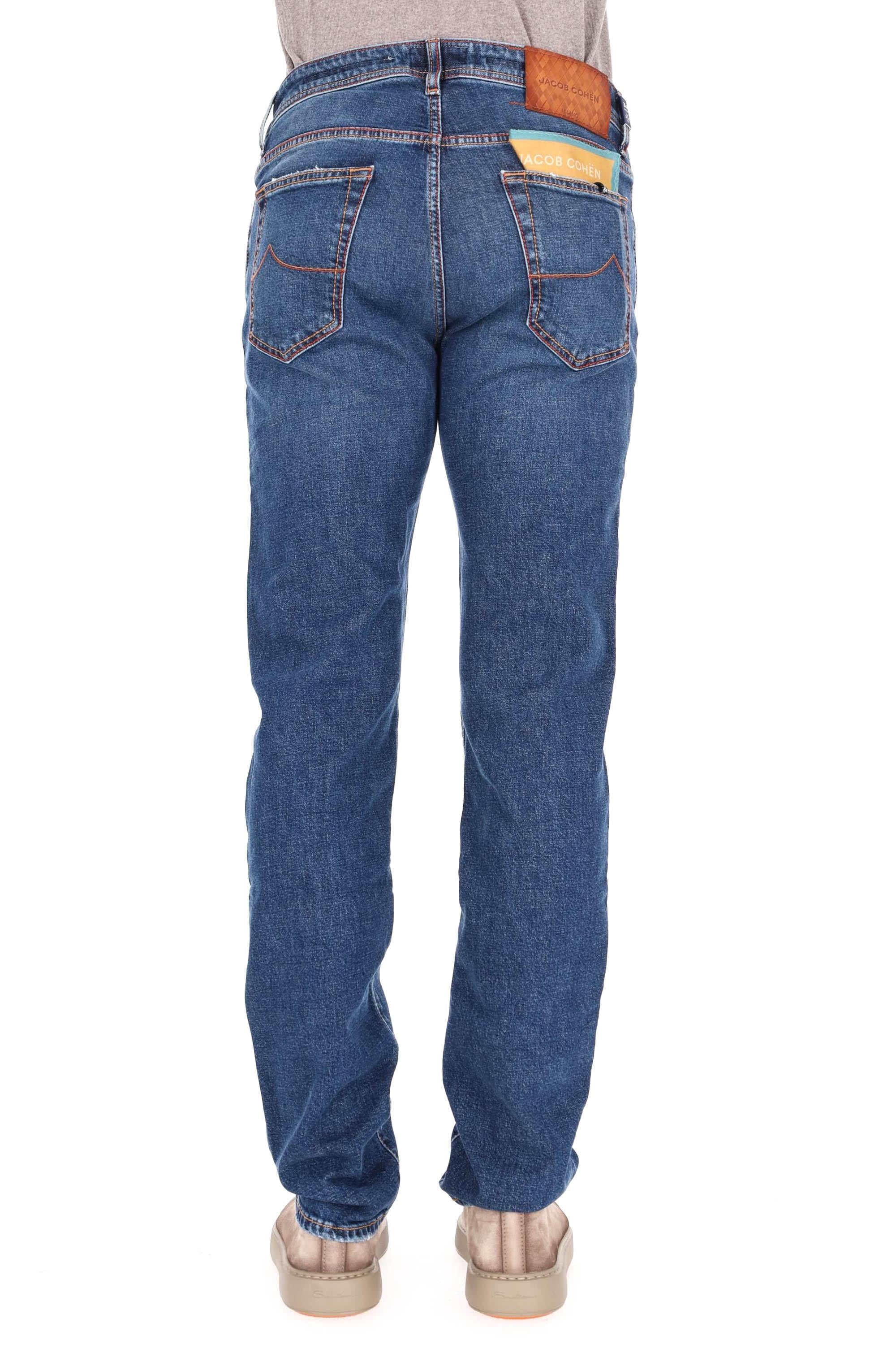 Jacob Cohen Jeans comfort con etichetta in pelle lavorazione rombi Bard fit JUM_QM004-032-S3630 200D 