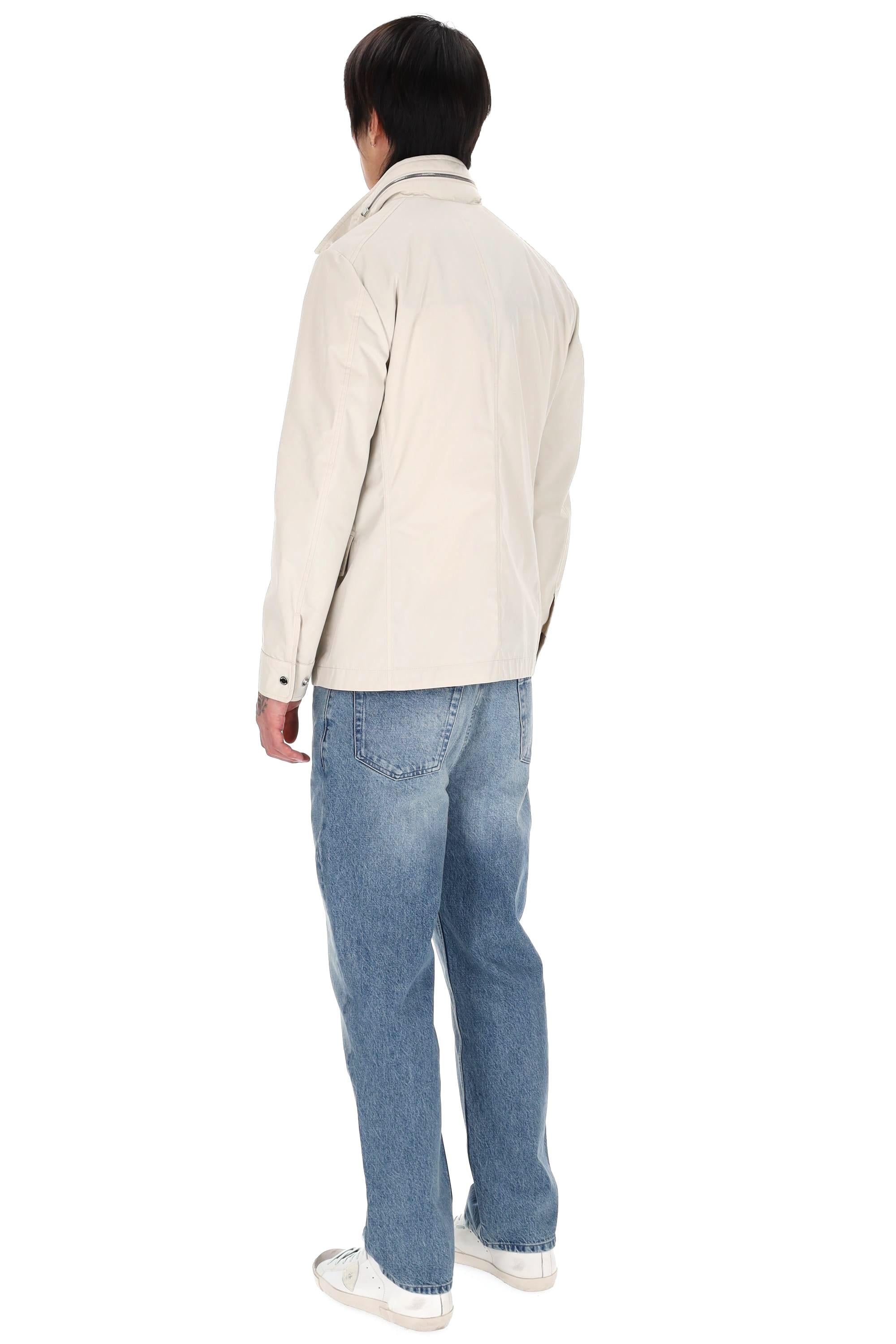 Moorer Giubbino-giacca in twill di poliestere mod. Sten-At STEN-AT AVORIO 