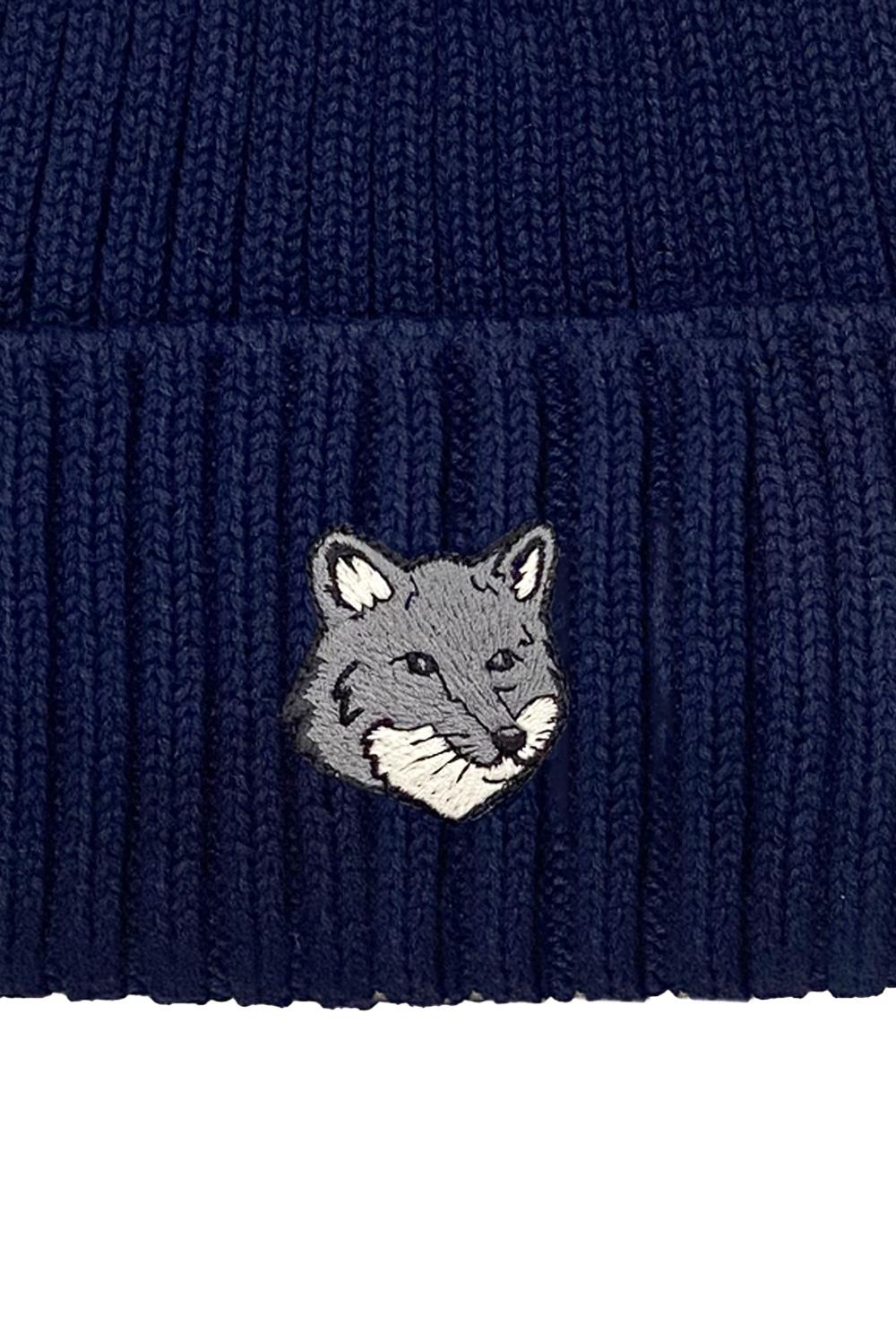 Maison Kitsuné Beanie fox in lana a costine PM06112KT1022 0413 