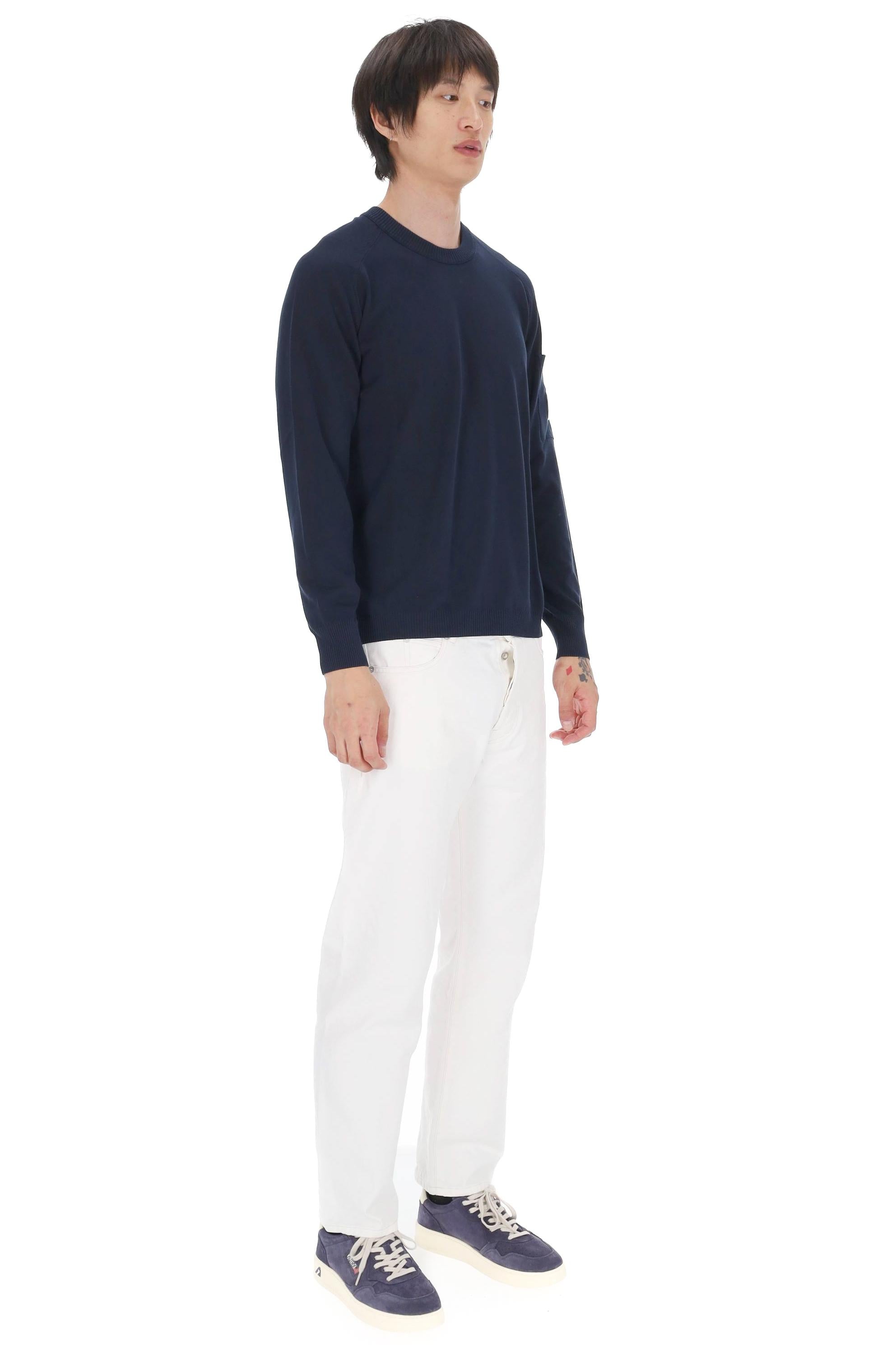 CP Company Maglia girocollo in cotone crepe 20CMKN105A 006323O/2 888 