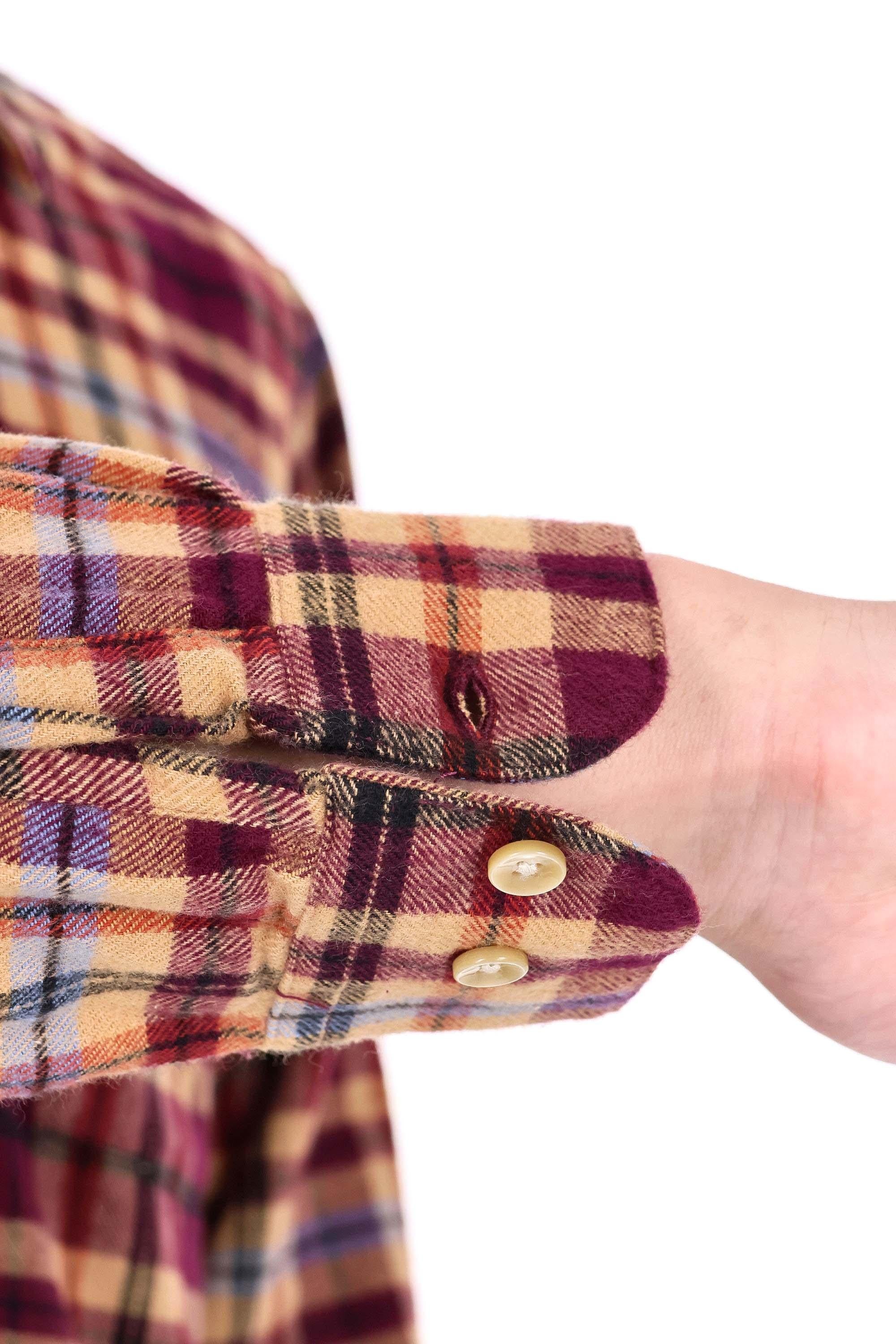 Portuguese Flannel Camicia in flanella di cotone modello Ruiva 067 MLTCLR 