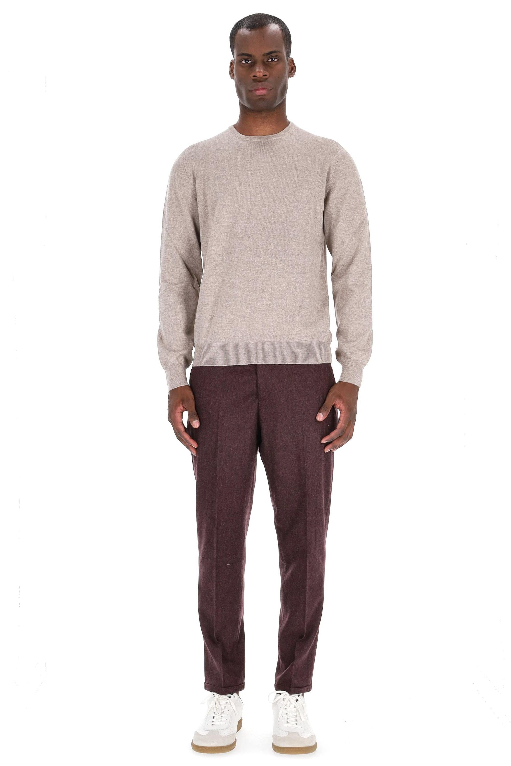 Maglia girocollo in lana merino 1429055567 0018 018 Barba 