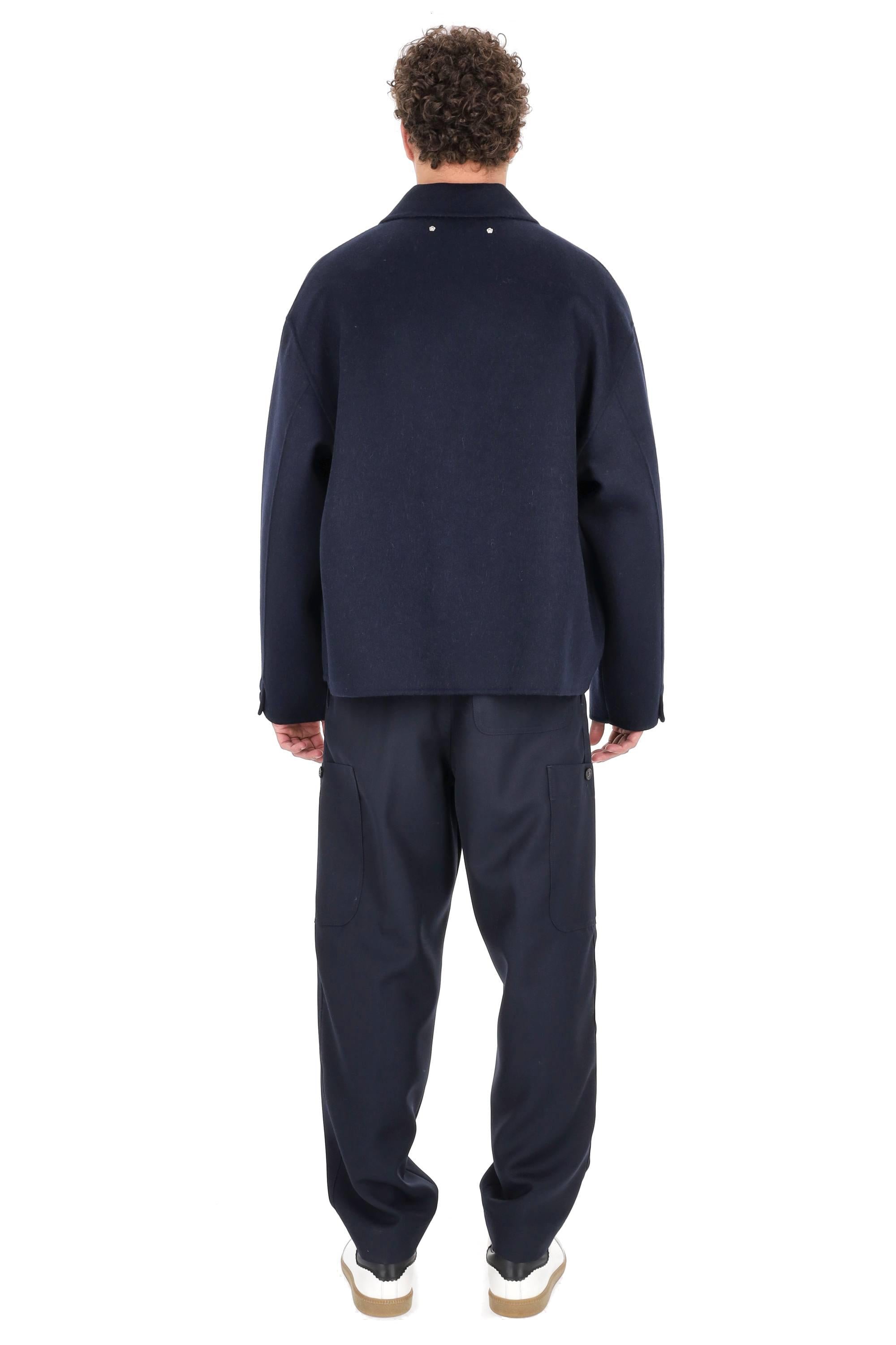 Kenzo Work jacket cropped in lana-alpaca FF65VE2349WB 79 