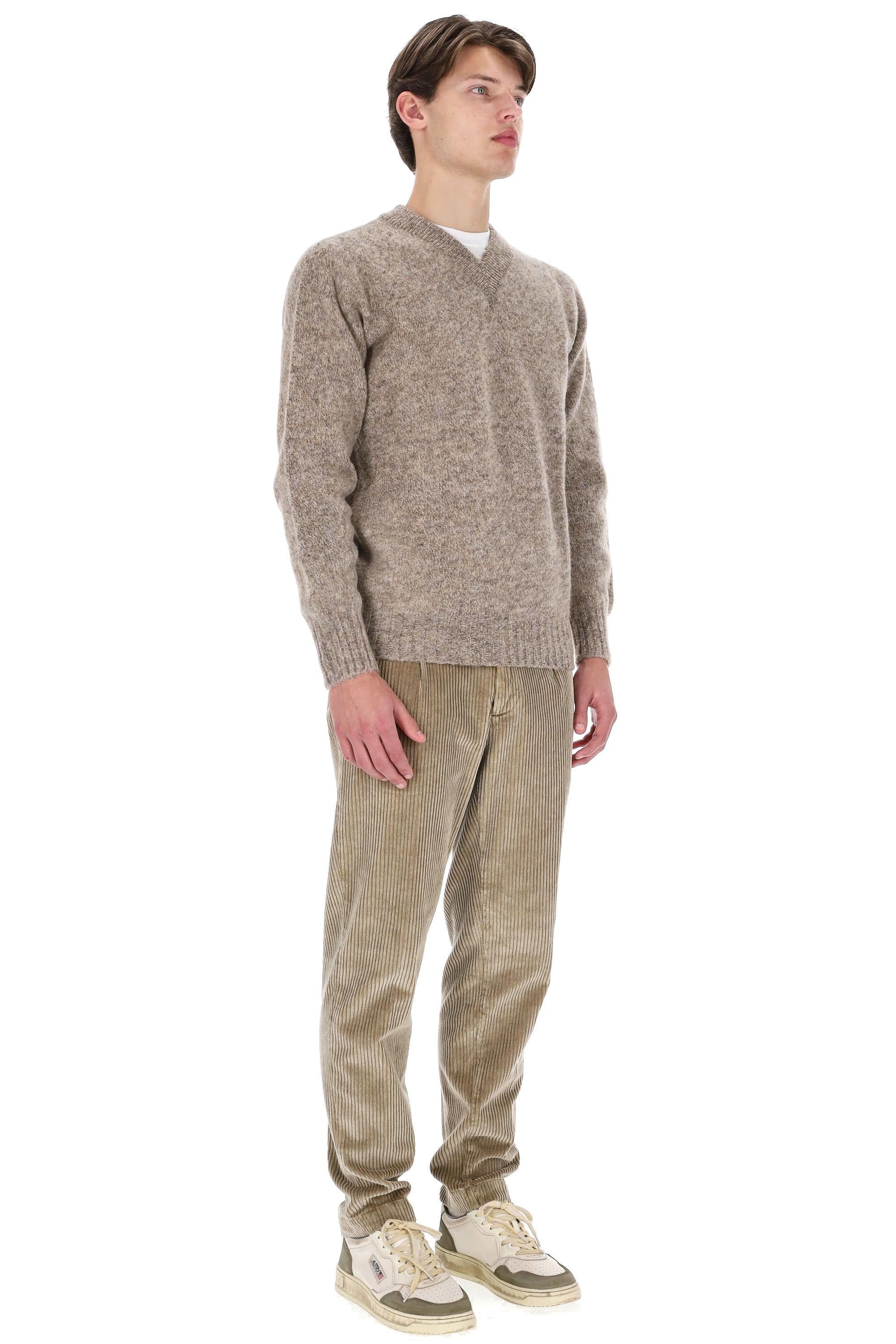 Howlin' Maglia scollo V in lana shetland boxy fit FUTURE MEMORIES/2 MIXED SHROOMS 