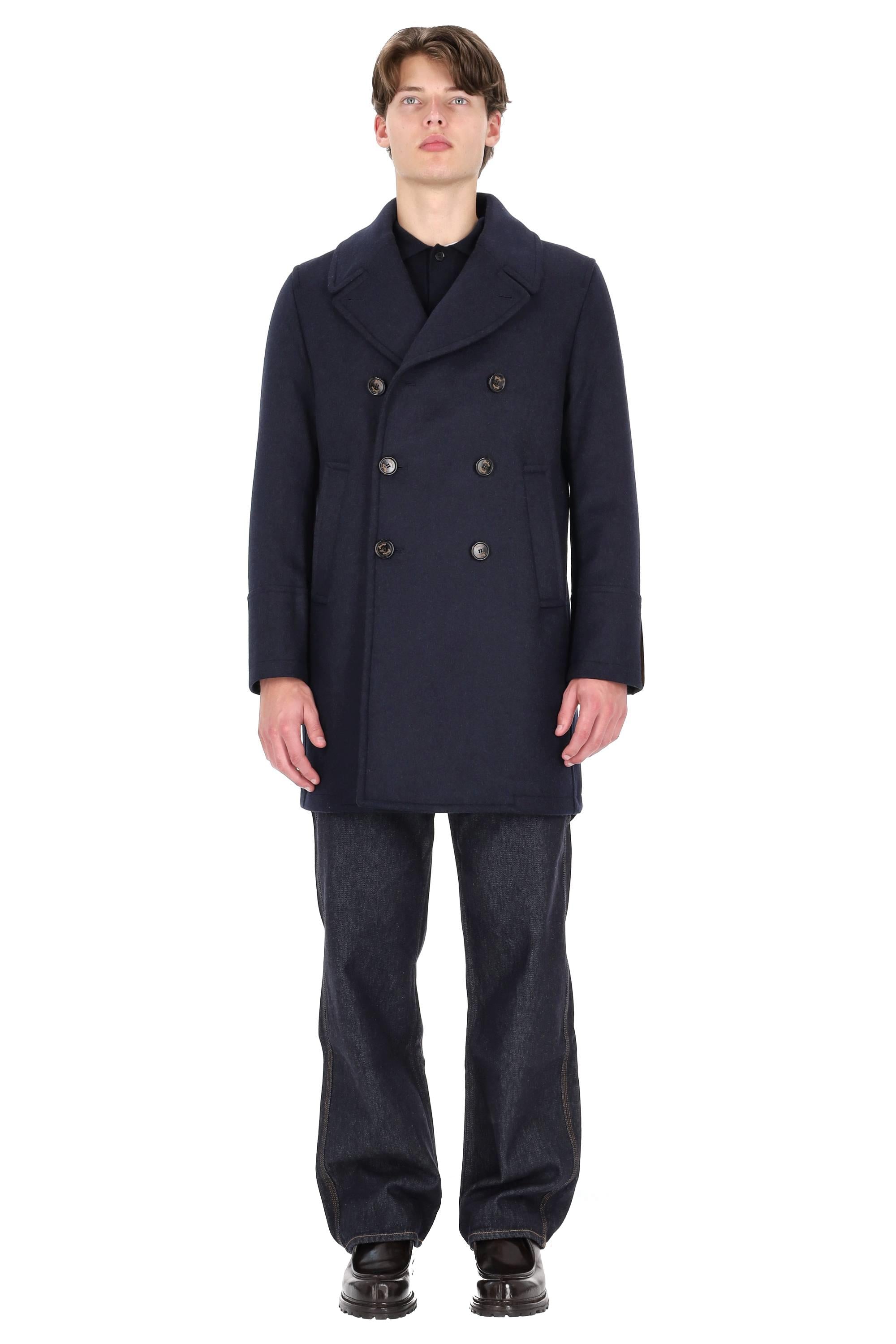 Sealup Peacoat doppiopetto in lana anti acqua 50002SEU-7612 01 