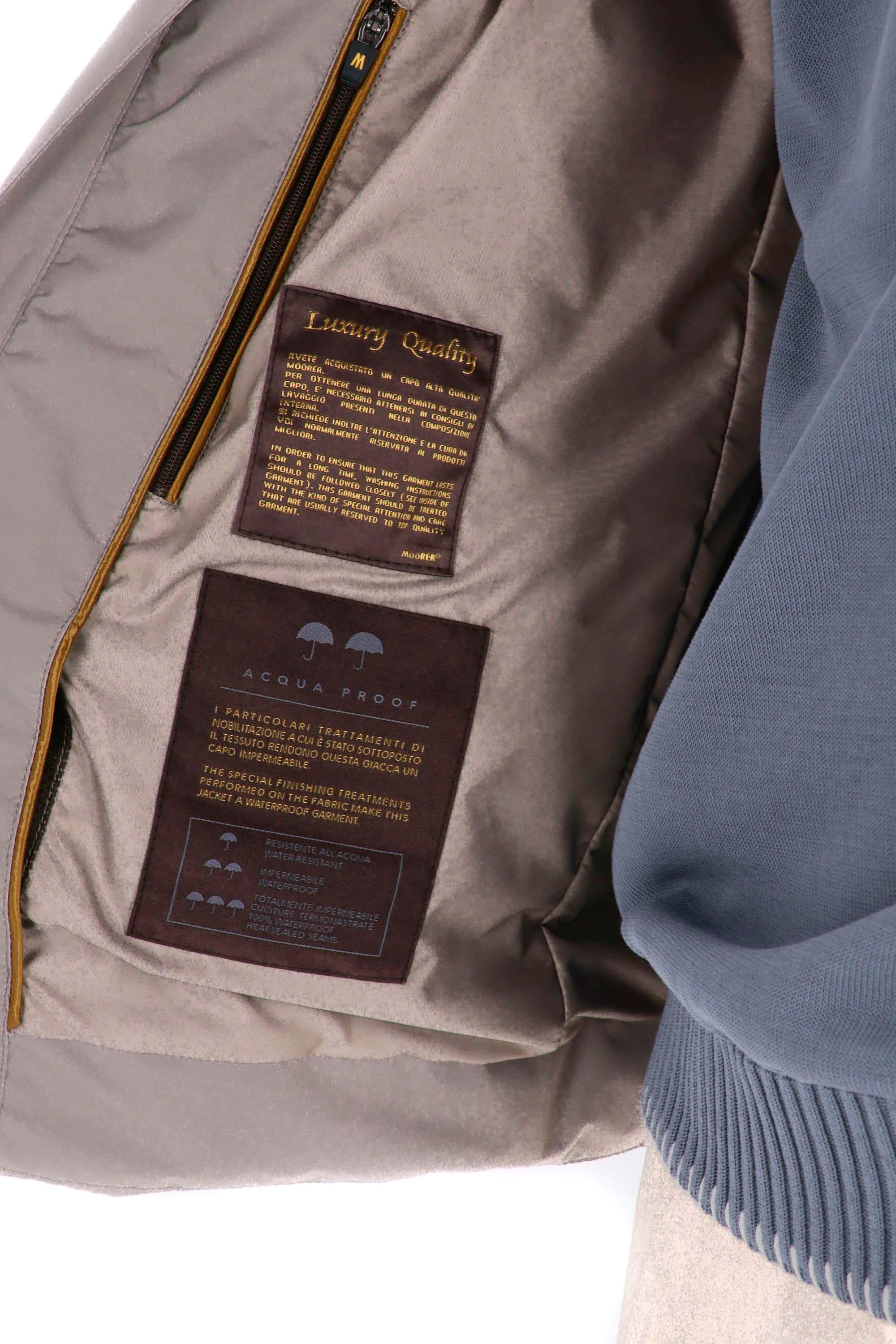 Moorer Giubbino in nylon 2 ombrelli mod. Alcide-Stp ALCIDE-STP-2 MARMO 