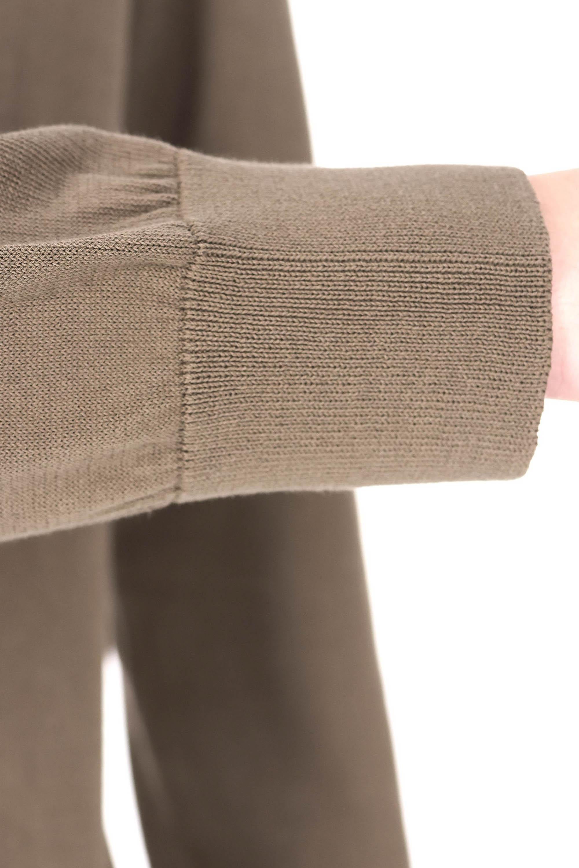 A.P.C. Maglia girocollo in cotone con logo A.P.C COEZJ-H23455/2 PKB-KAKI CHINE 
