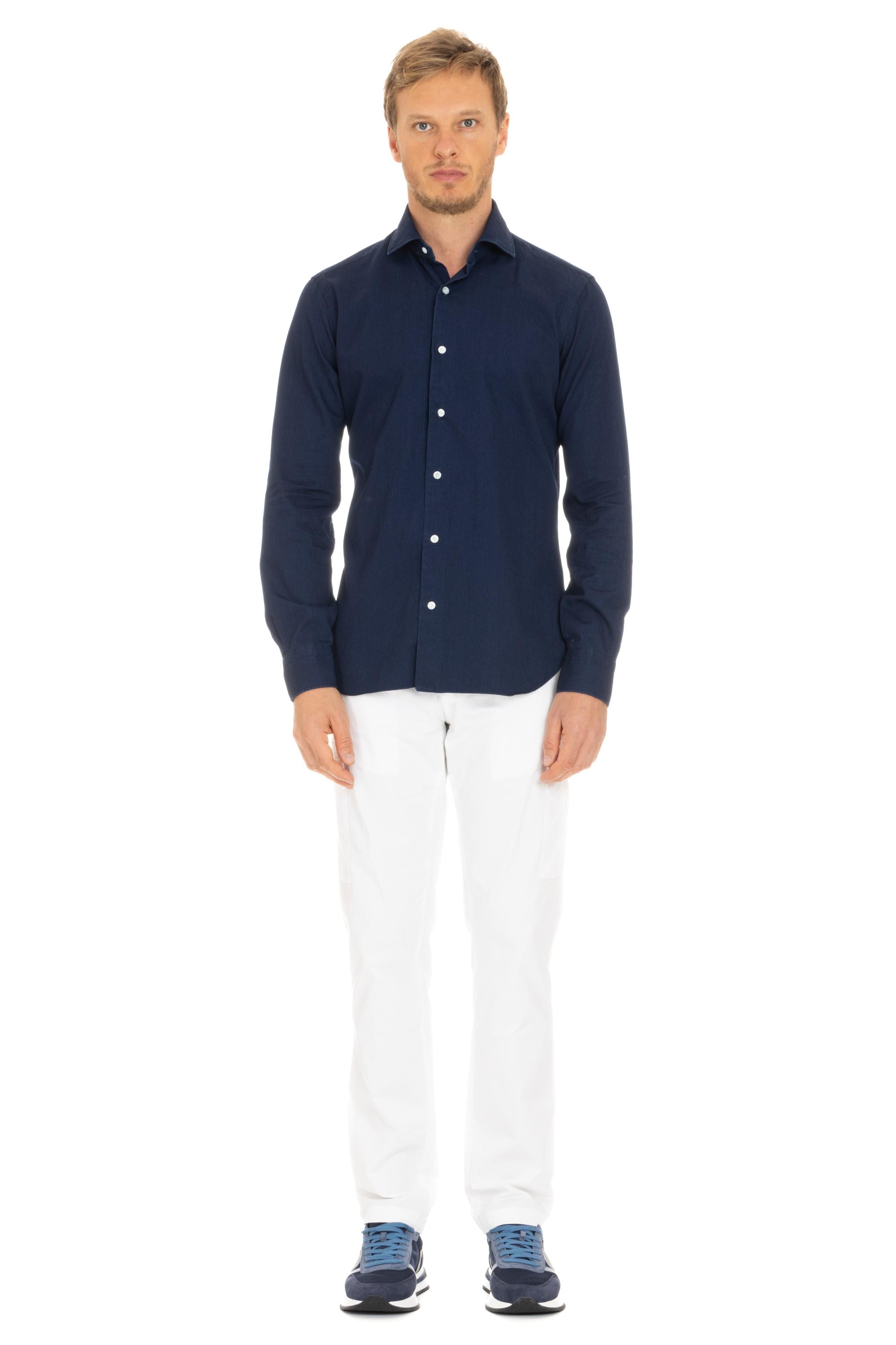 Camicia in denim scuro linea Dandylife LIU13P0140005.U 0001 Barba 