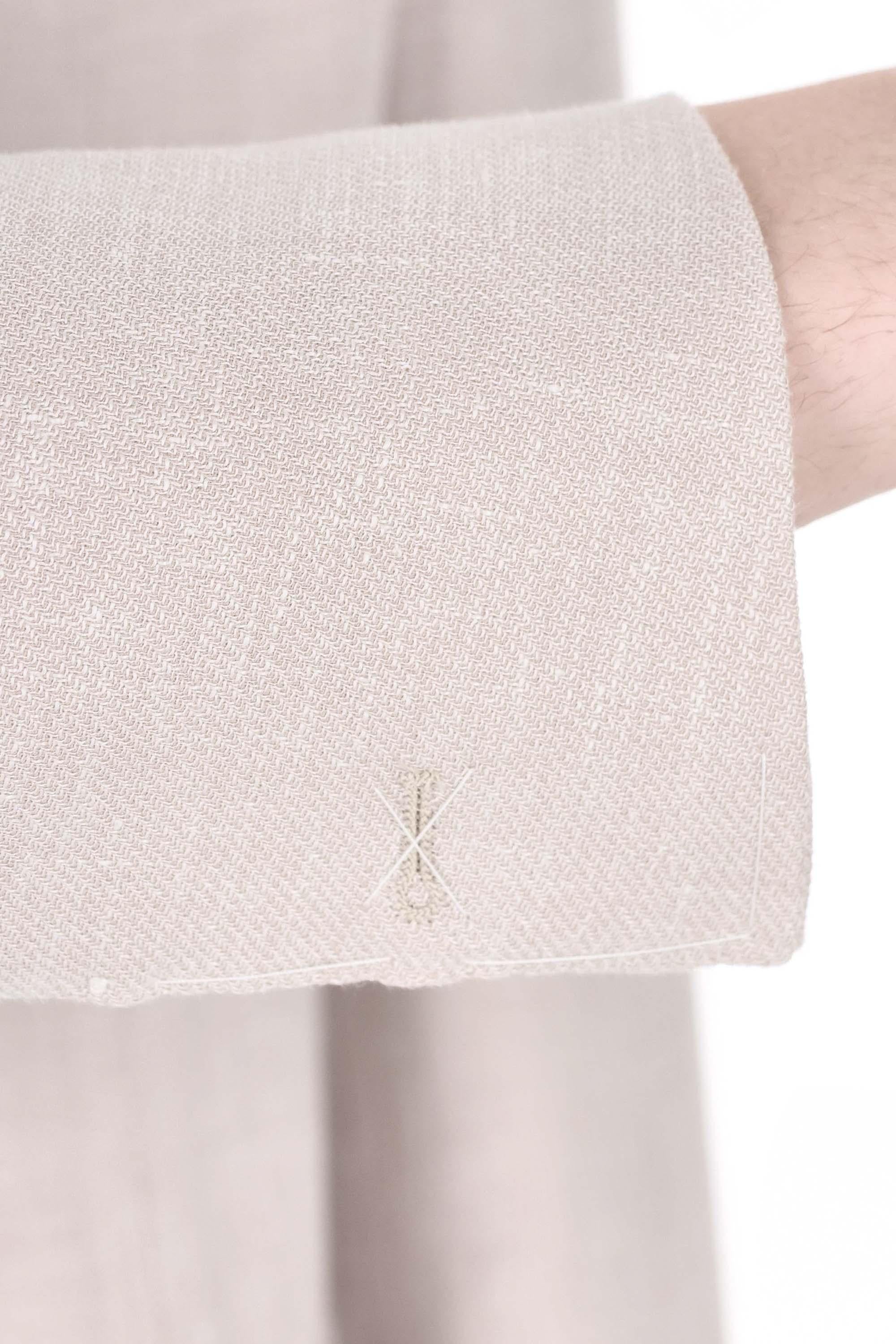 Eleventy Abito in lino-lana-seta tessuto Zegna Cross-ply M75ABUC10 TES0K024 02N 