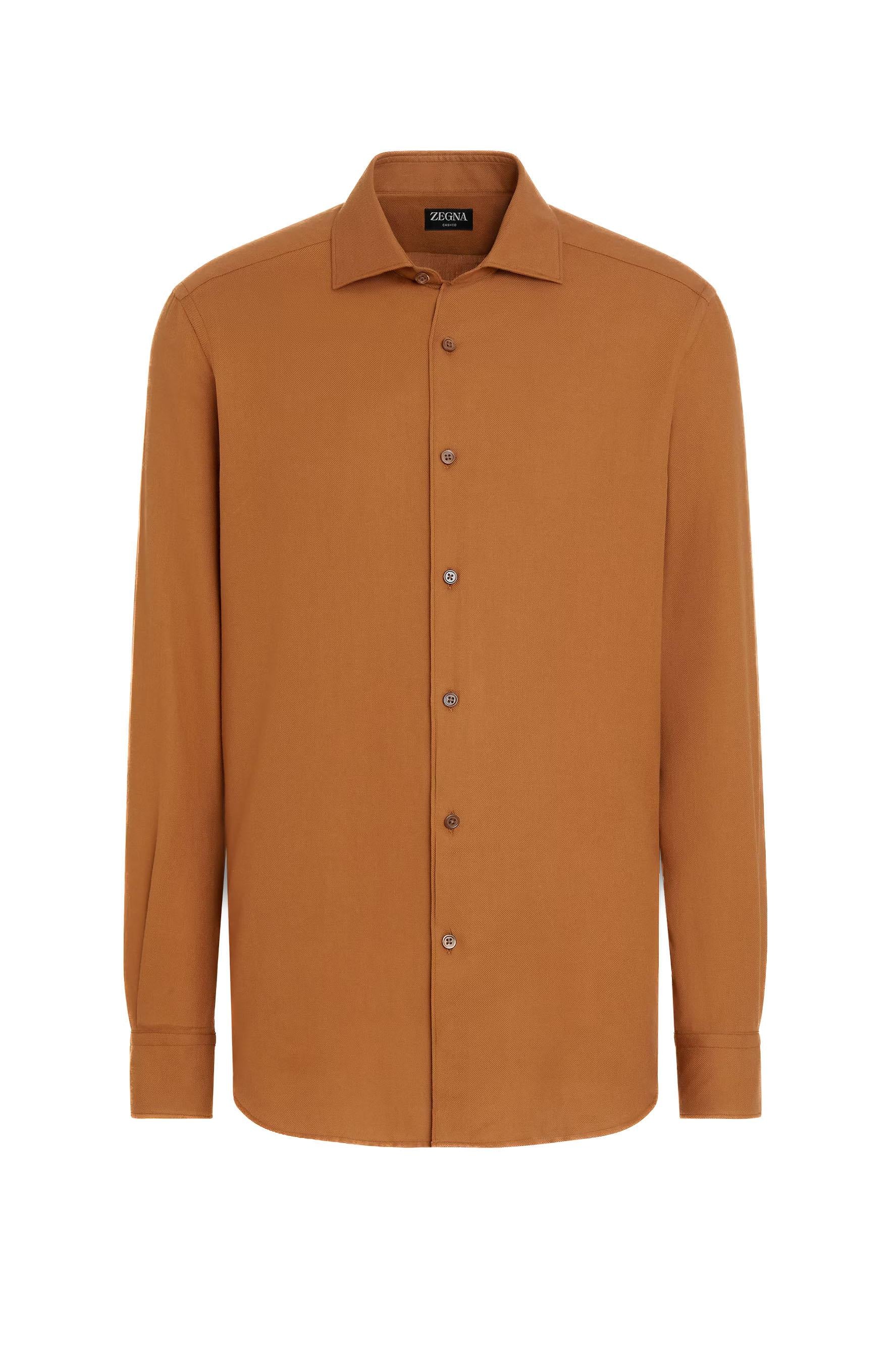 Zegna Camicia in cotone-cashmere CashCo E8X44A6 SRF5 591 