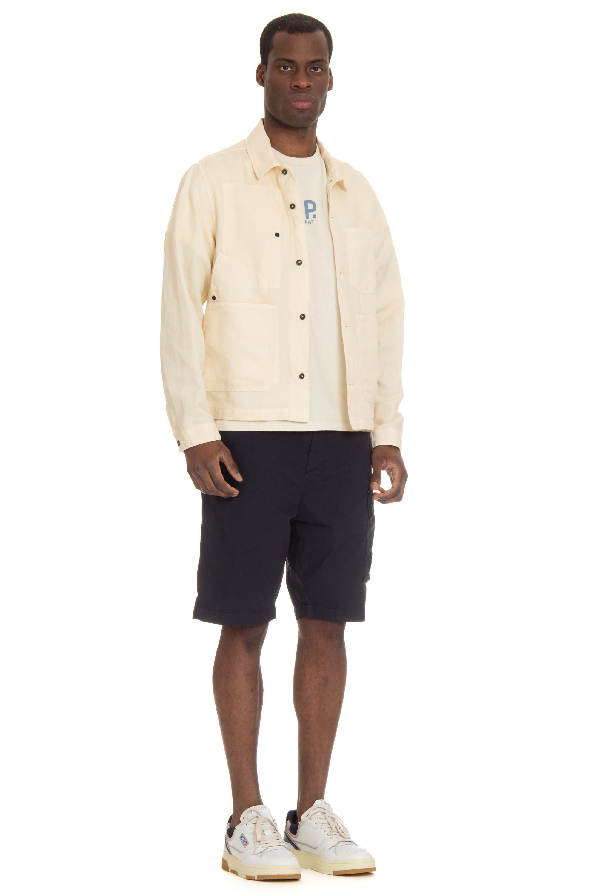 CP Company Overshirt in cotone-lino CMOS277A-006273G 402 