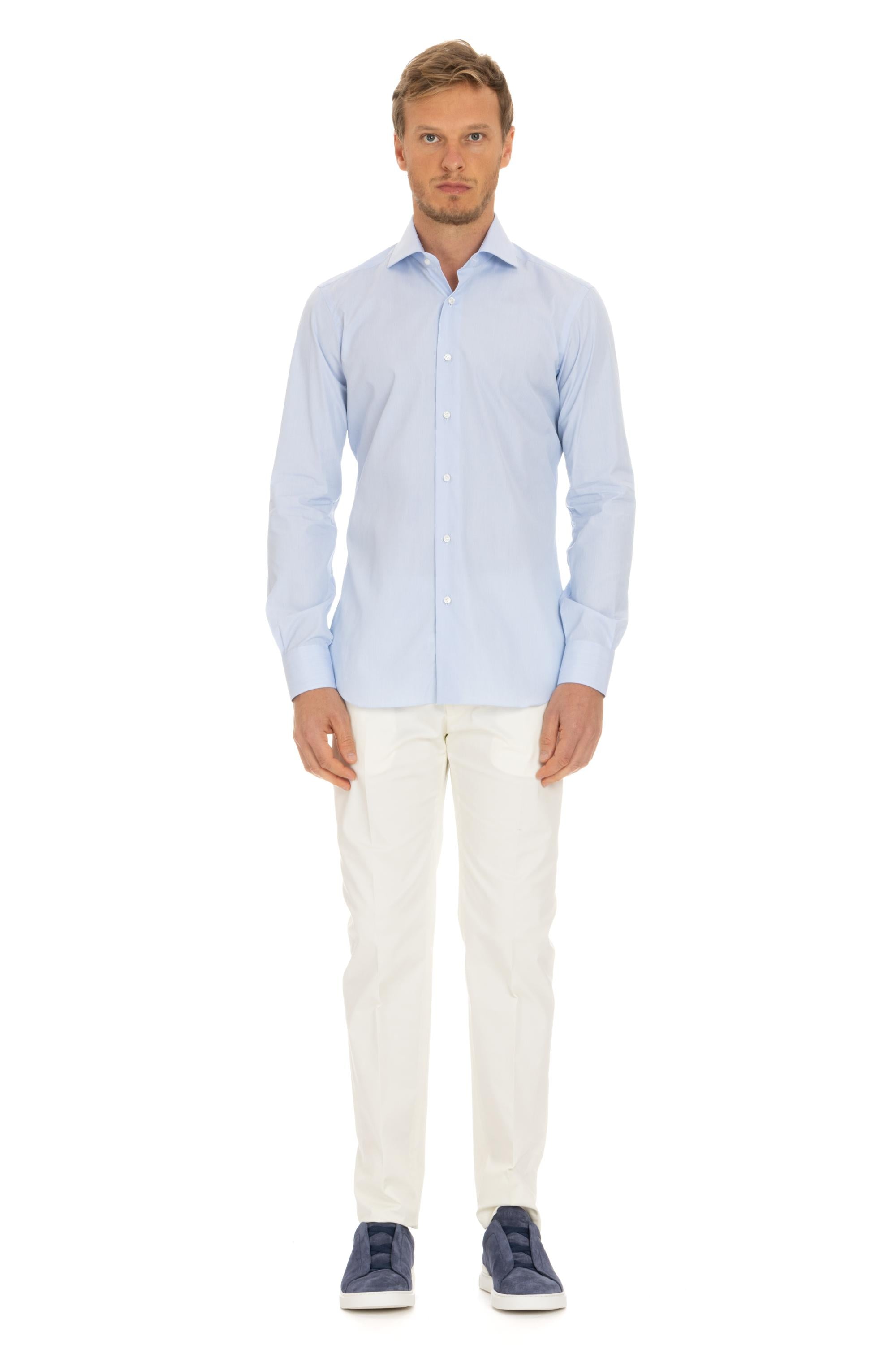 Camicia sartoriale micro trama Etichetta Nera I1U13P0140107.U 0002 Barba 