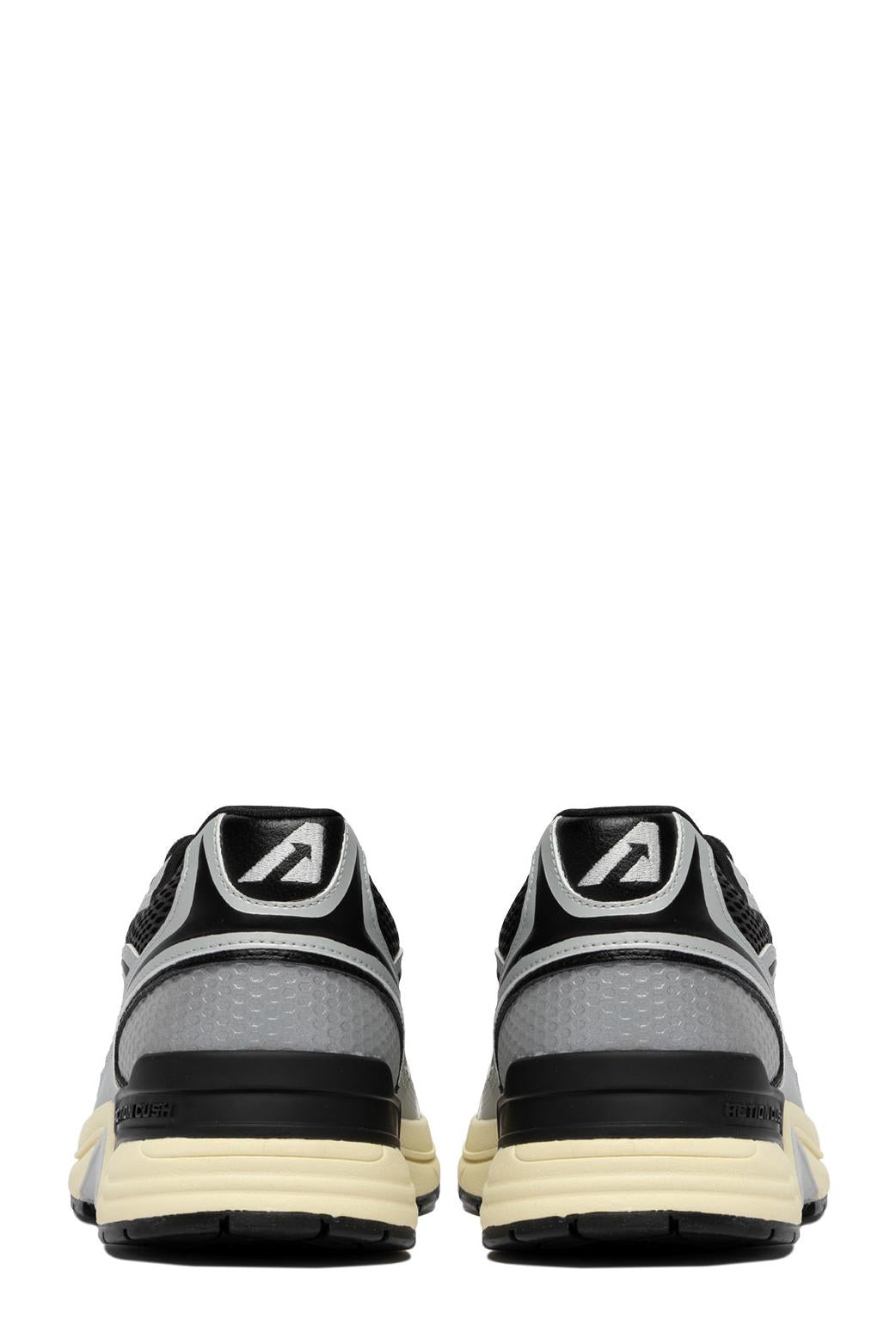 Autry Sneaker argento e nero modello Hyperway HYLM MV09 SIL/BLK 