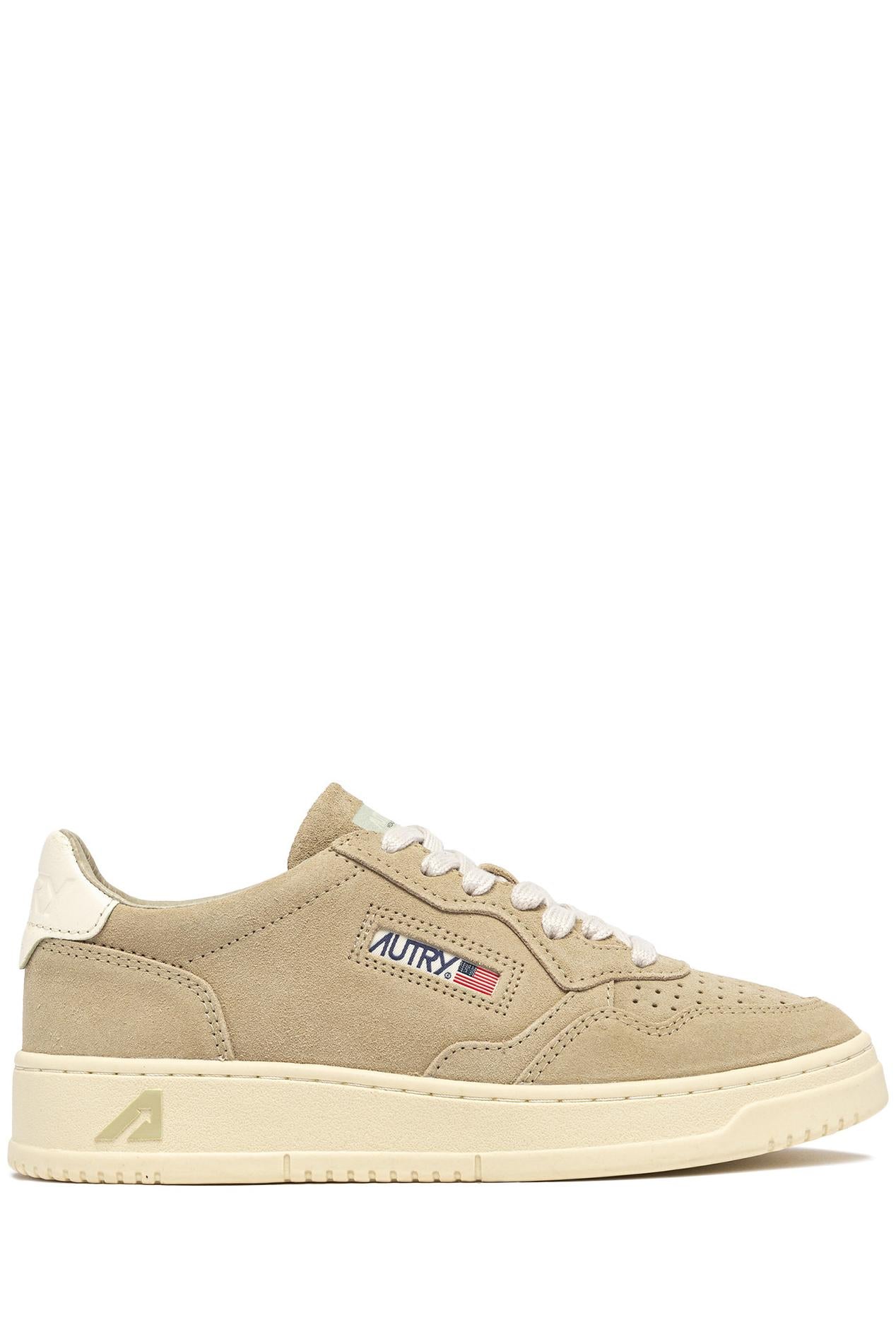 Autry Sneaker donna Medalist in camoscio talloncino bianco AULW UH13 SPONGE/WHT 