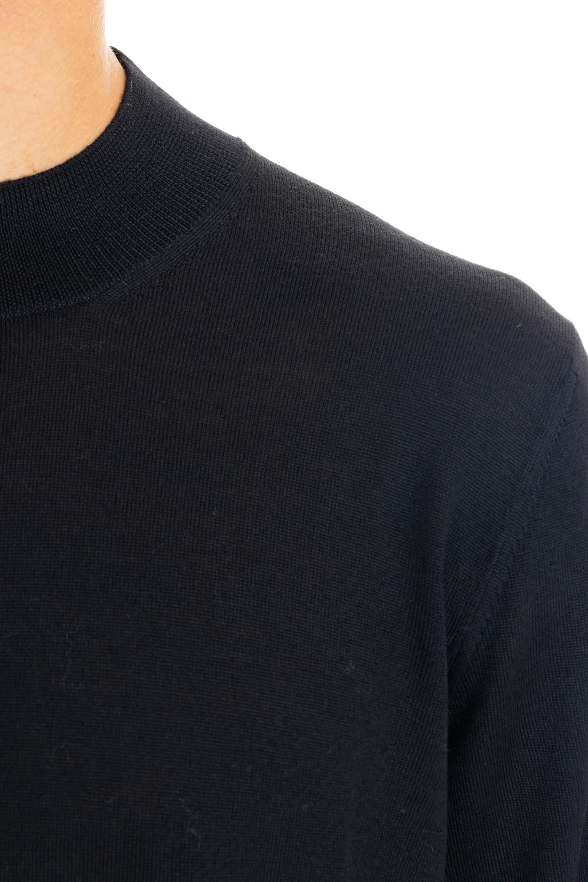 Maglia lupetto in lana vergine extrafine 1479045554 0099 099 Barba 