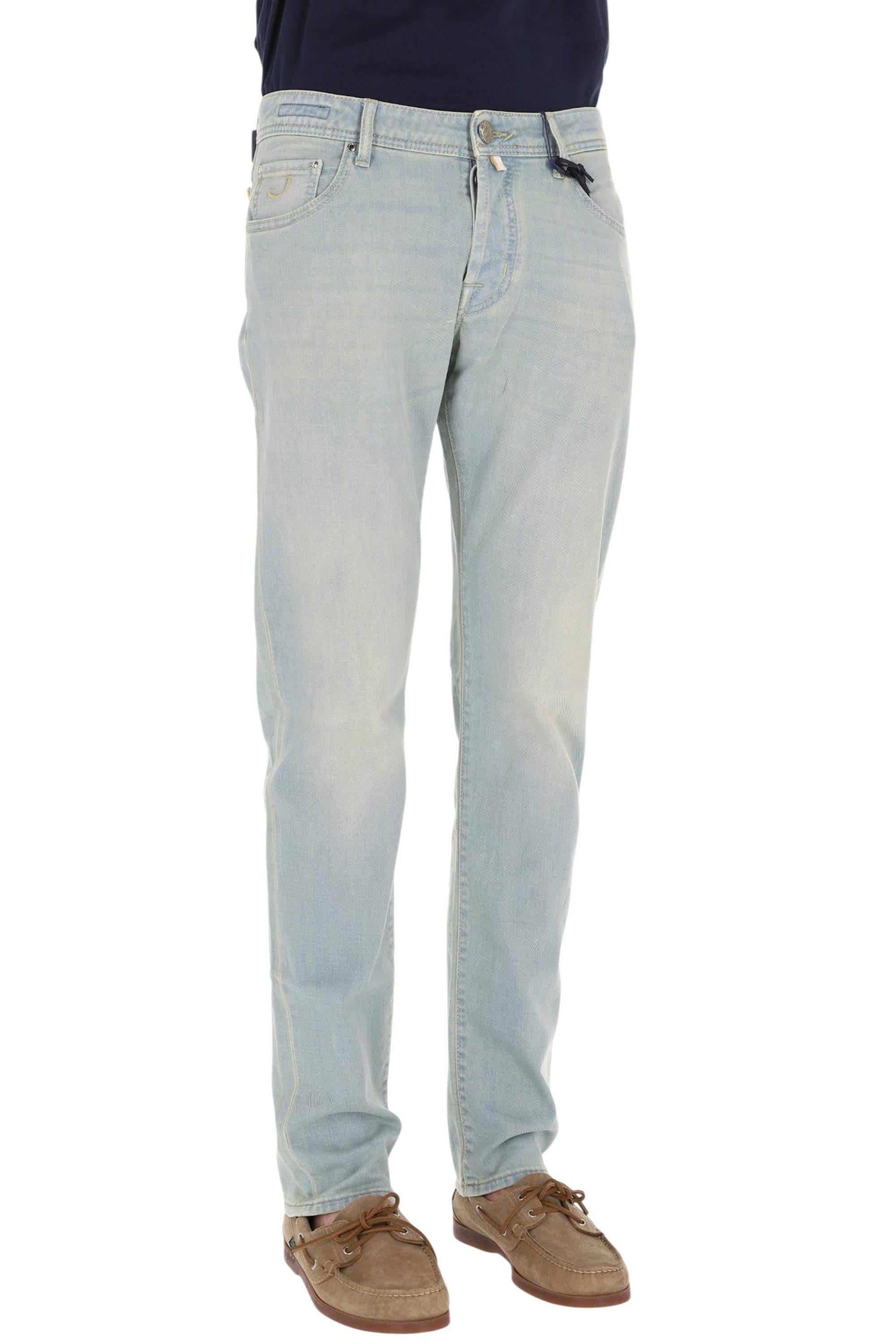 Jacob Cohen Jeans sabbiato in cotone comfort Nick fit QM006-078-S2851 300D 