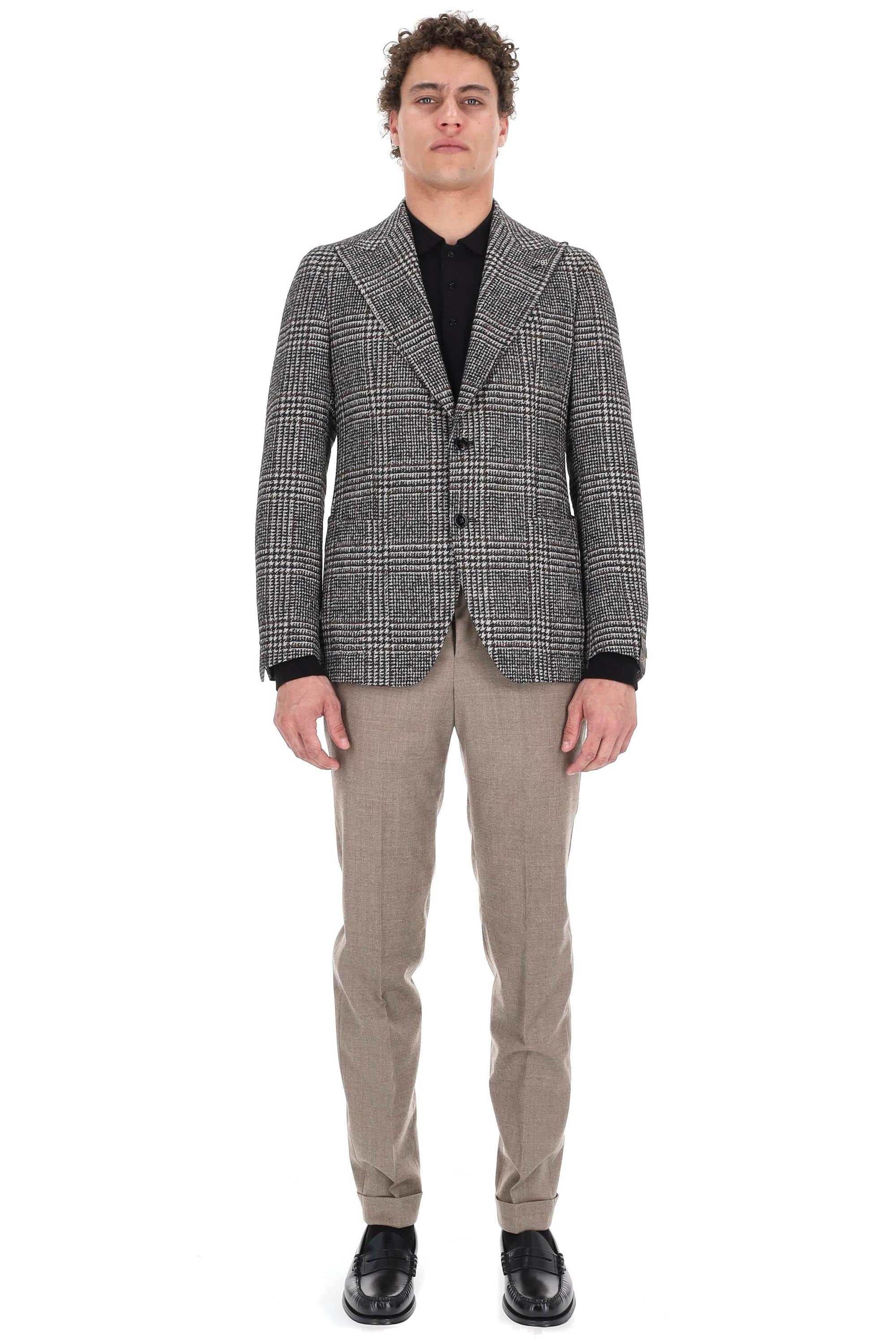 Tagliatore Giacca in lana-alpaca check mod. Pino Lerario G-PL26K-850028 N522 