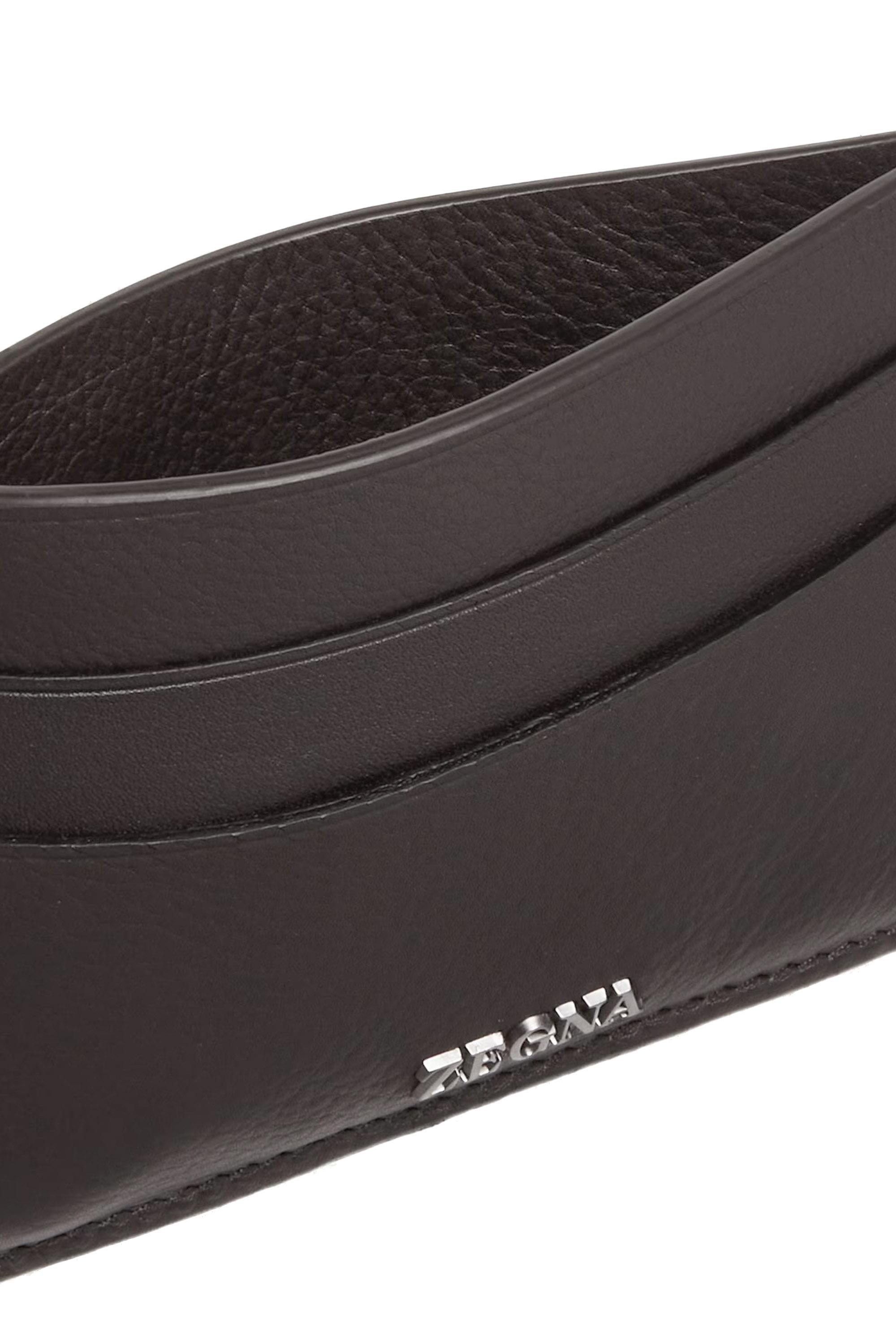 Zegna Portacarte secondskin in nappa guanteria LHOTO E1938Z AMO 