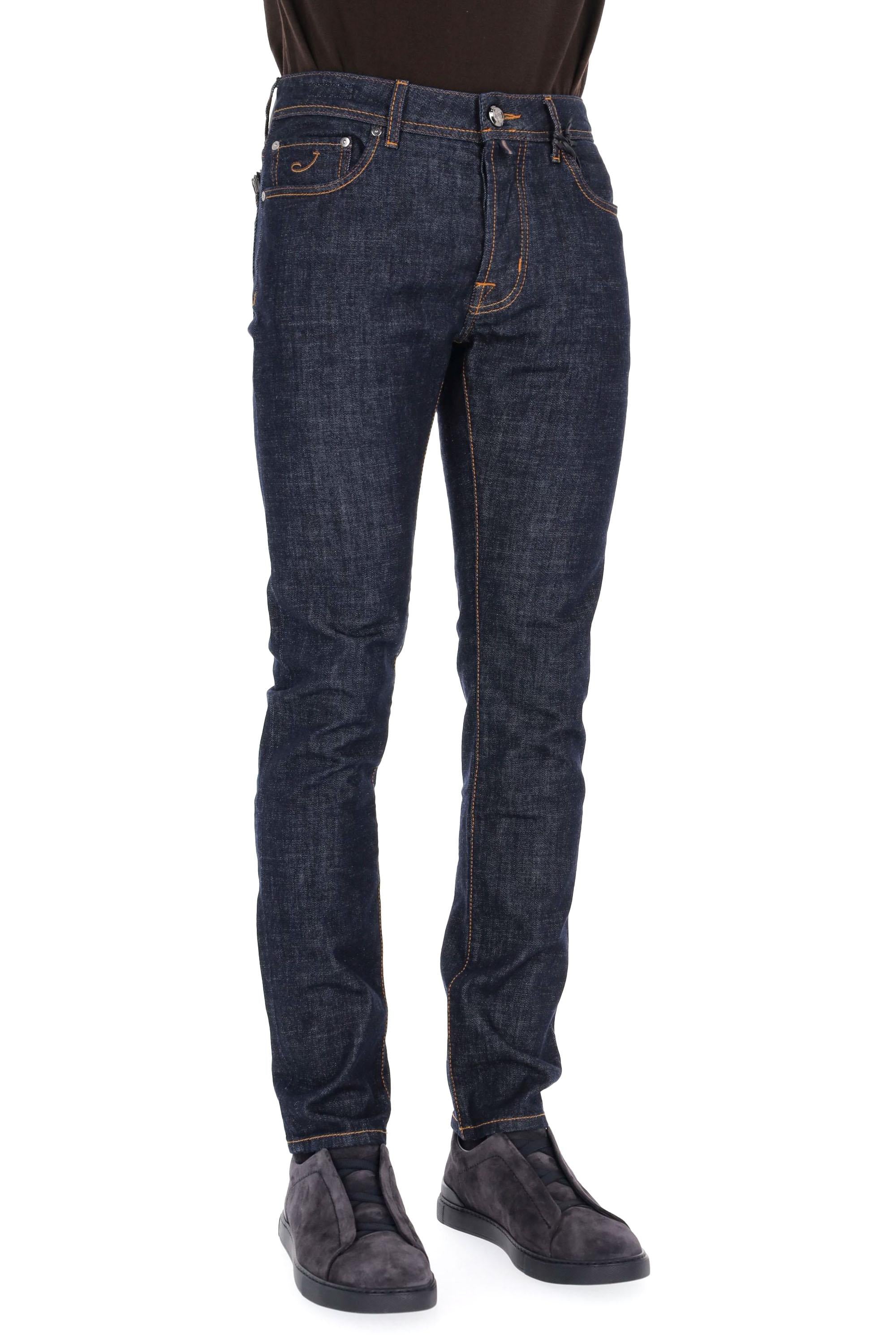 Jeans etichetta pelle saffiano JUM_QE004-032-S3736 100D Jacob Cohen 