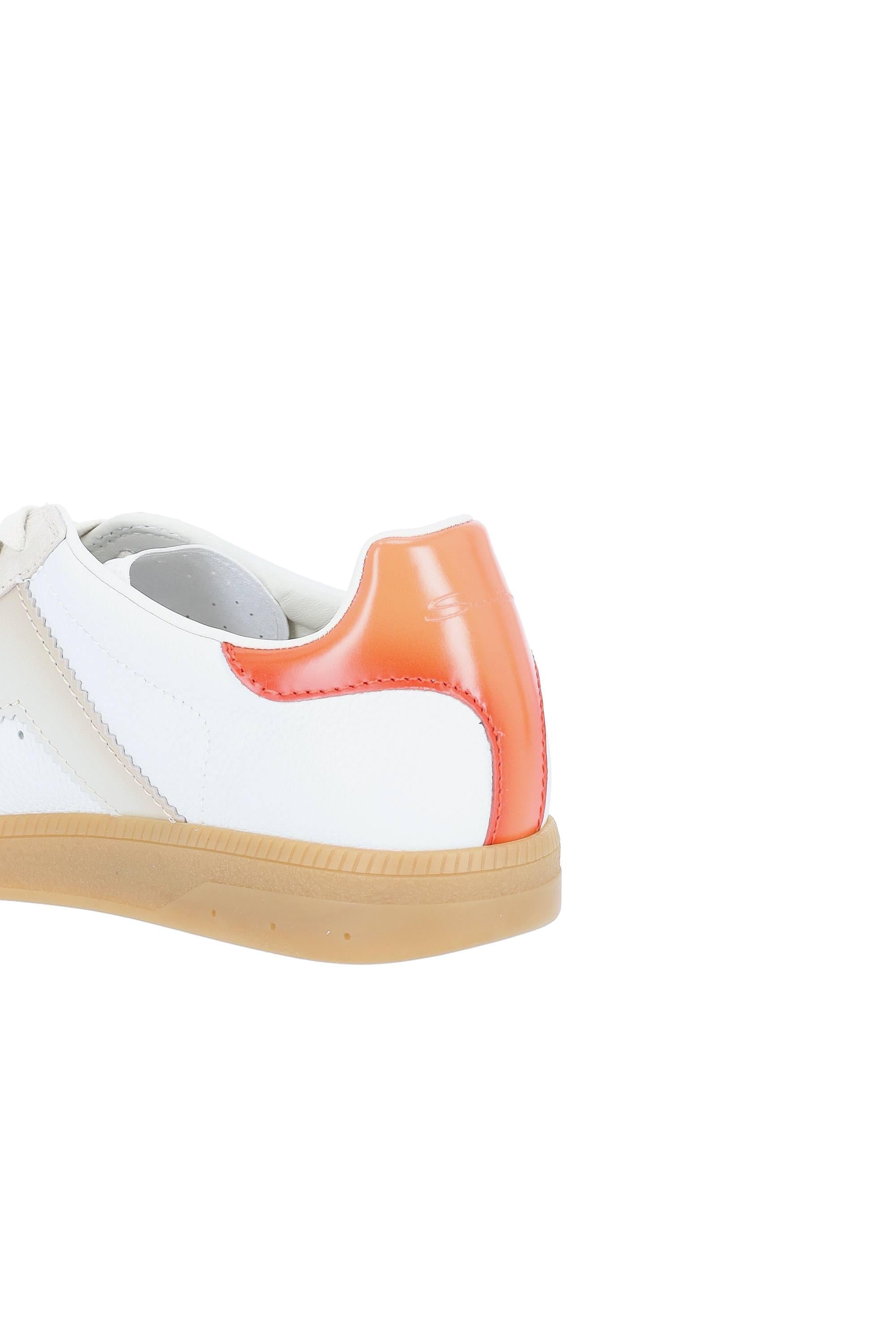Santoni Sneaker in pelle e camoscio mod. Olympic MBPL21965FARCNO/3 I85 