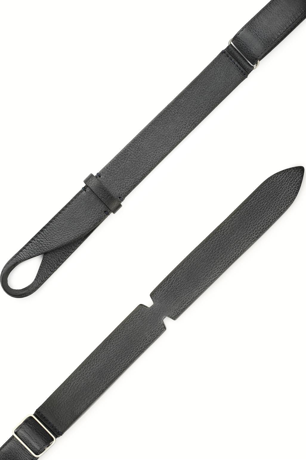 Orciani Cintura senza fibbia in pelle chevrette NB0074-CHE BLU 