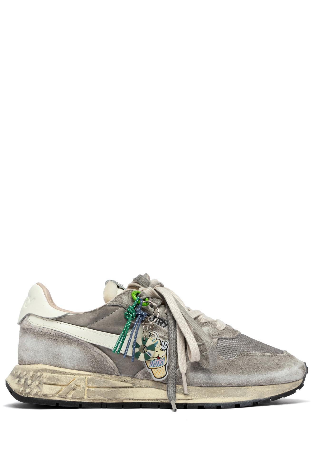Autry Sneaker Reelwind SuperVintage in camoscio e mesh WVLM YS07 BLK/WHT 